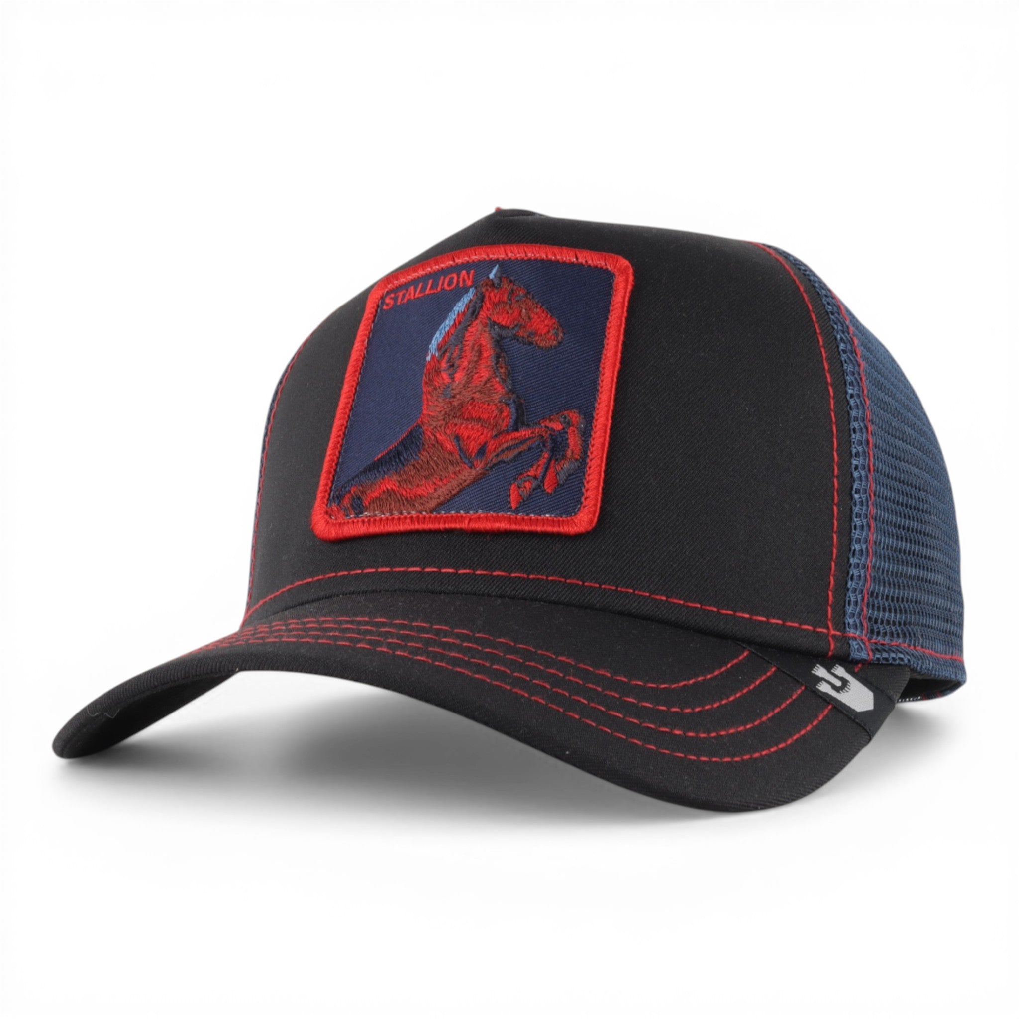 GORRA GOORIN BROS STALLION NVY/RED