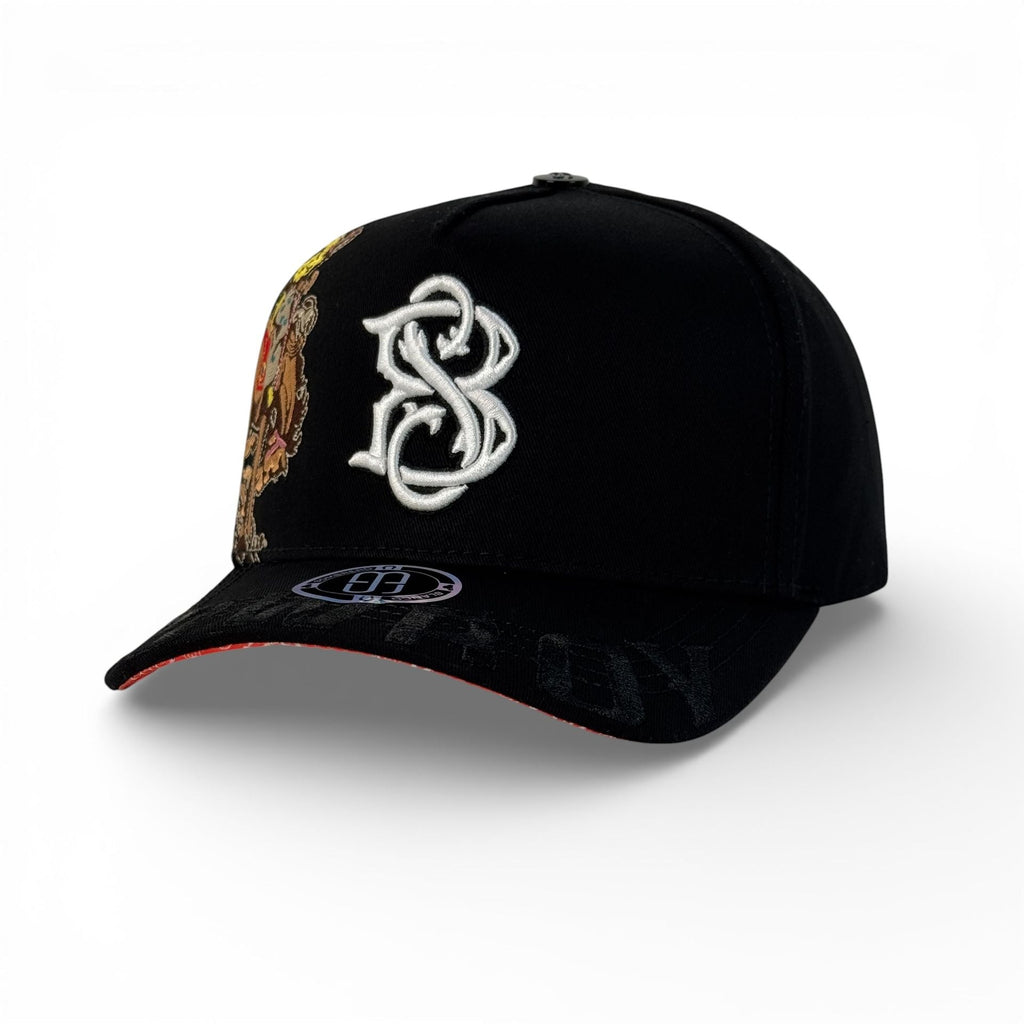 GORRA SOMBRERO BLANCO COWBOY BLK VISOR SUEDE