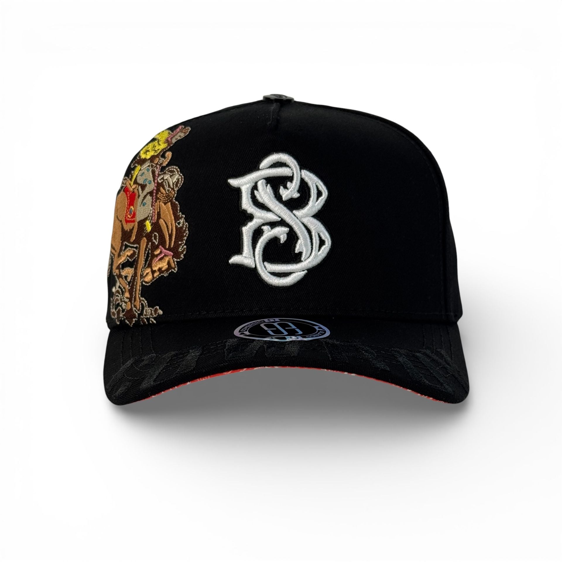 GORRA SOMBRERO BLANCO COWBOY BLK VISOR SUEDE