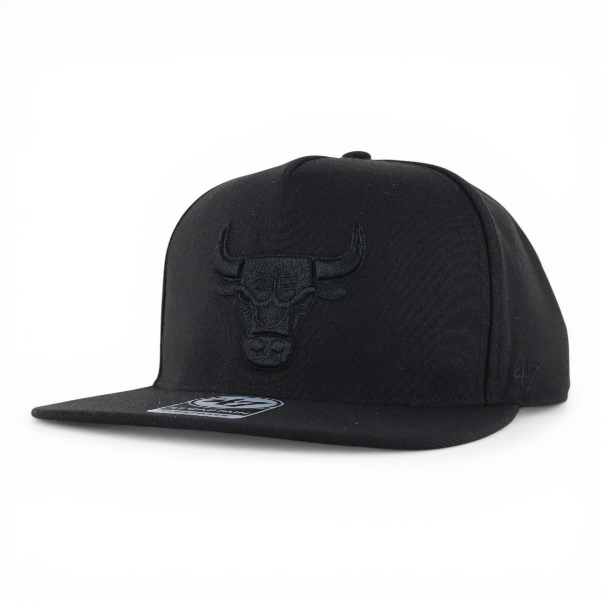 GORRA 47 BRAND CAPTAIN BULLS ALL BLACK CAPTAIN