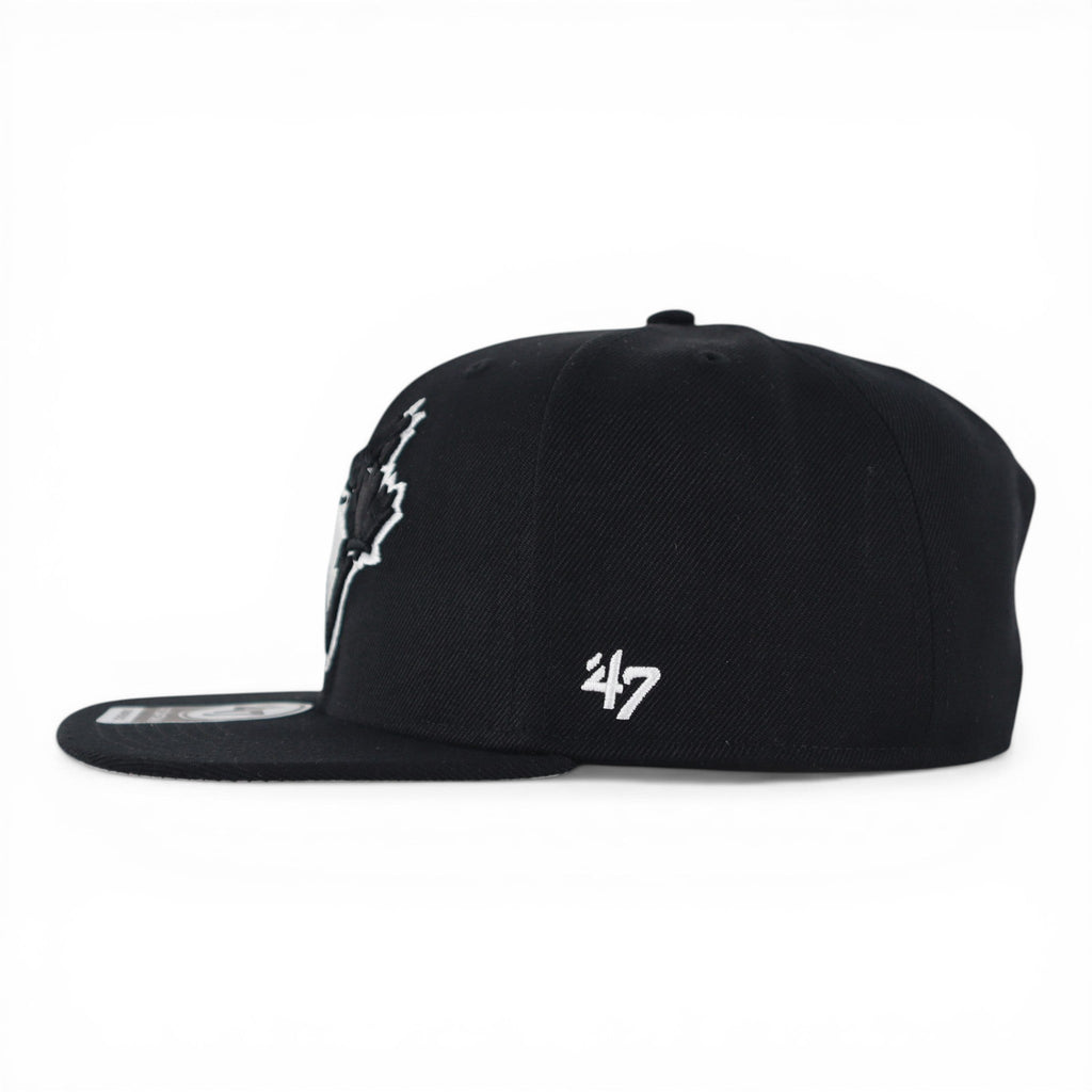 GORRA 47 BRAND CAPTAIN BLUE JAYS SNAPBACK ALL BLACK CAPTAIN