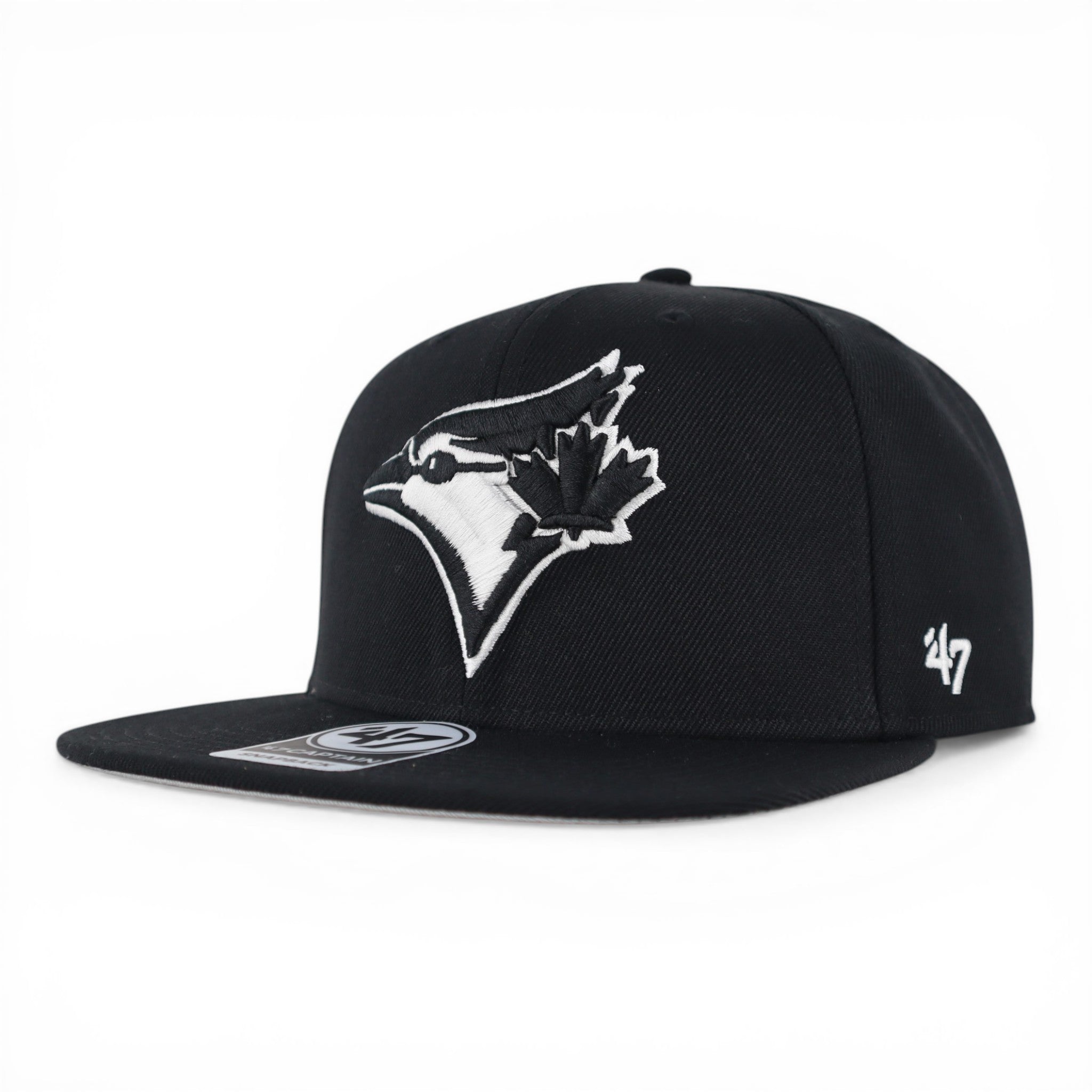 GORRA 47 BRAND CAPTAIN BLUE JAYS SNAPBACK ALL BLACK CAPTAIN