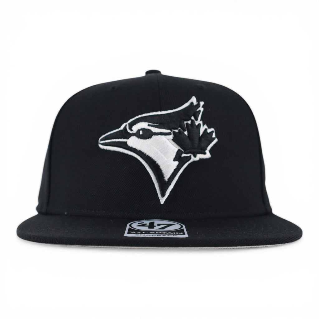 GORRA 47 BRAND CAPTAIN BLUE JAYS SNAPBACK ALL BLACK CAPTAIN