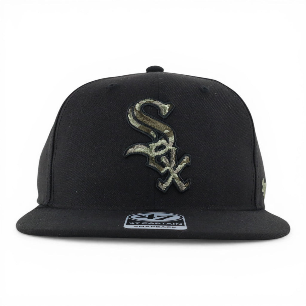 GORRA 47 BRAND CAPTAIN WHITE SOX BLK/CAMO CAPTAIN