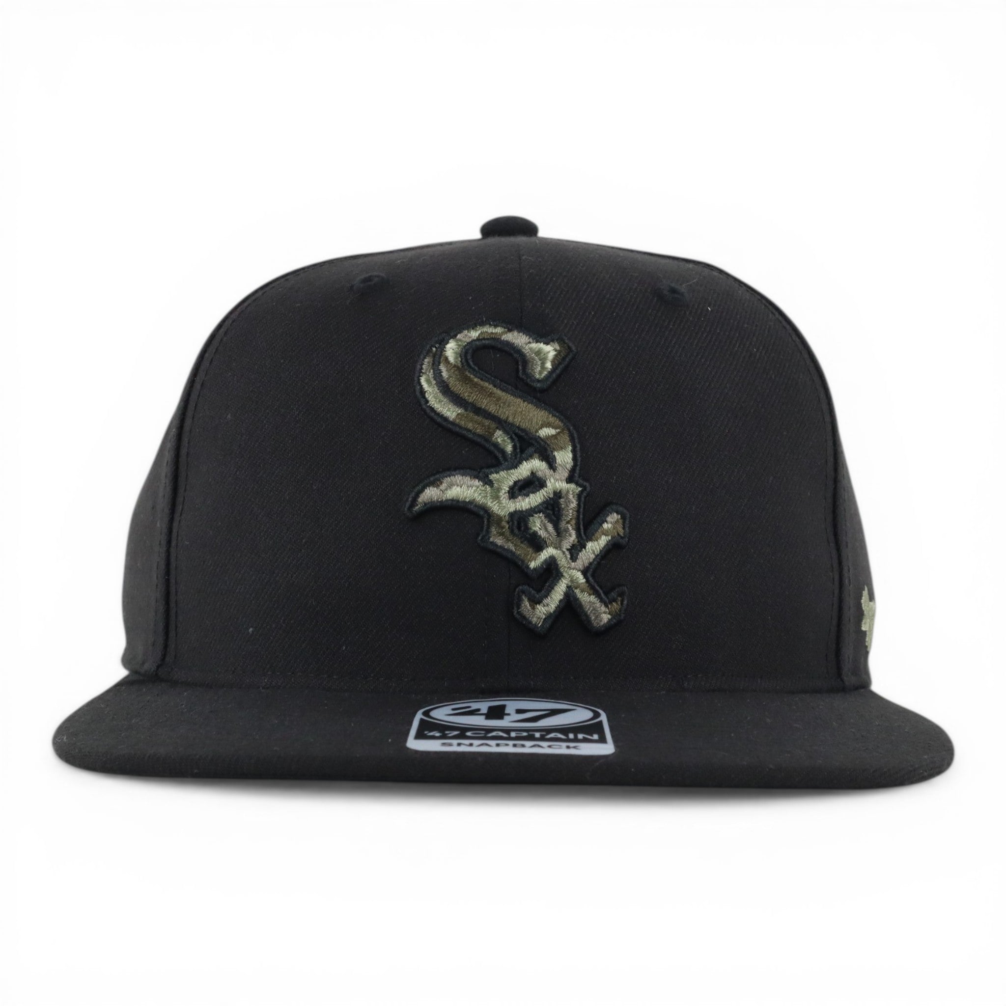 GORRA 47 BRAND CAPTAIN WHITE SOX BLK/CAMO CAPTAIN