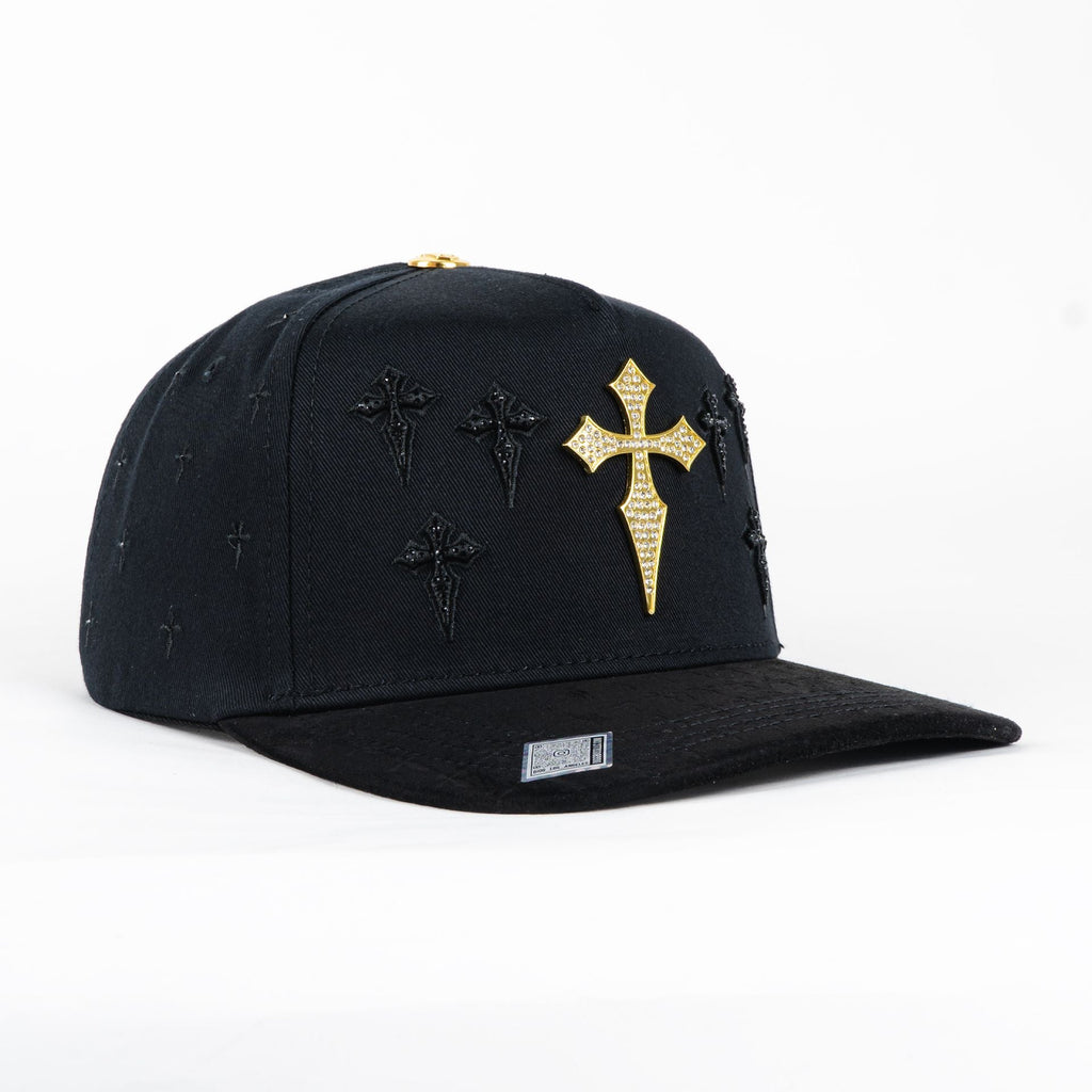 Gorra Bigg Boss CELTA CROSS GOLD/BLACK | Snapback Visera Semicurva