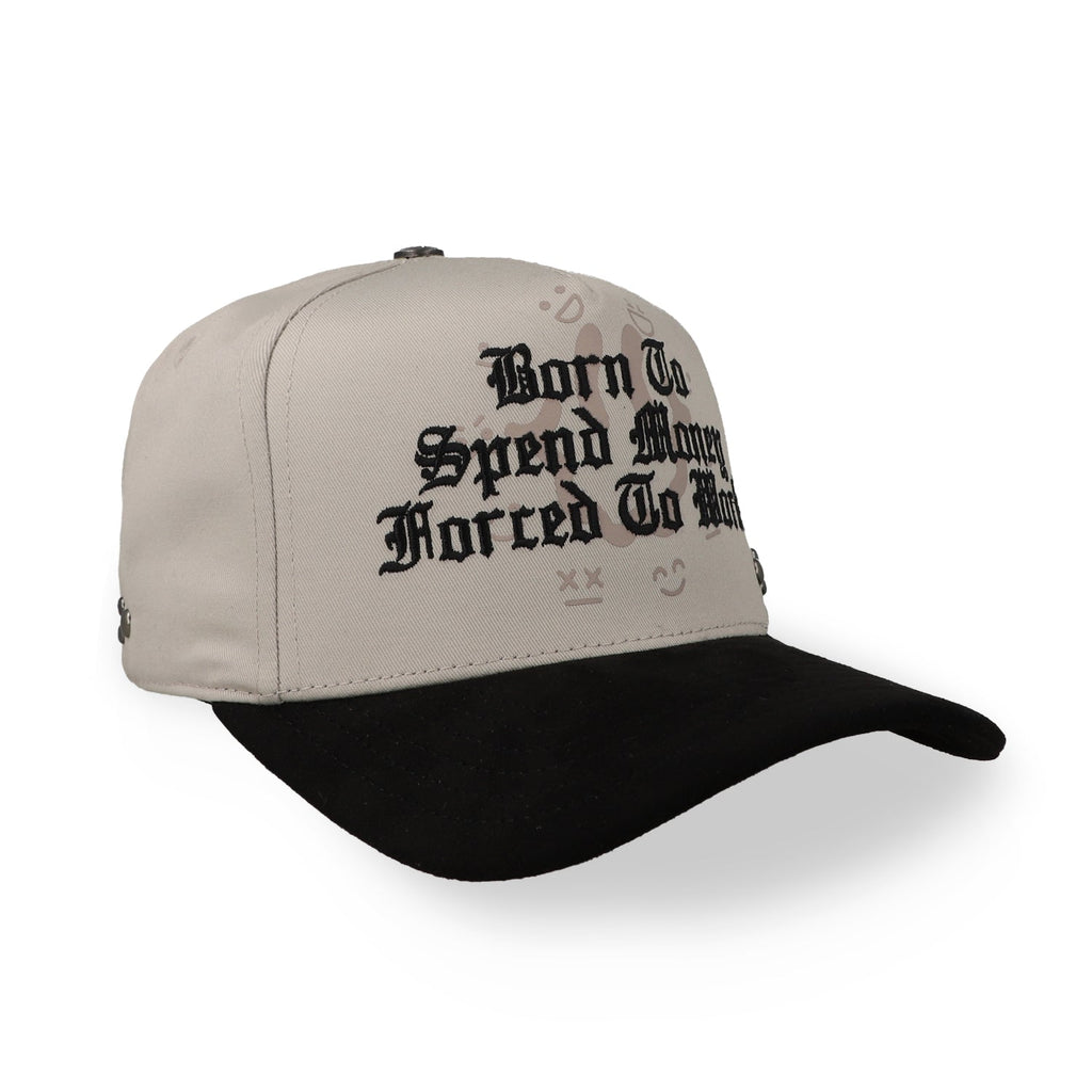 Gorra JC Hats Spend Money Beige Negra Unitalla