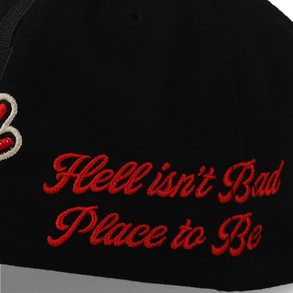 Gorra Cash Only Money and Flames Negro Rojo Unitalla
