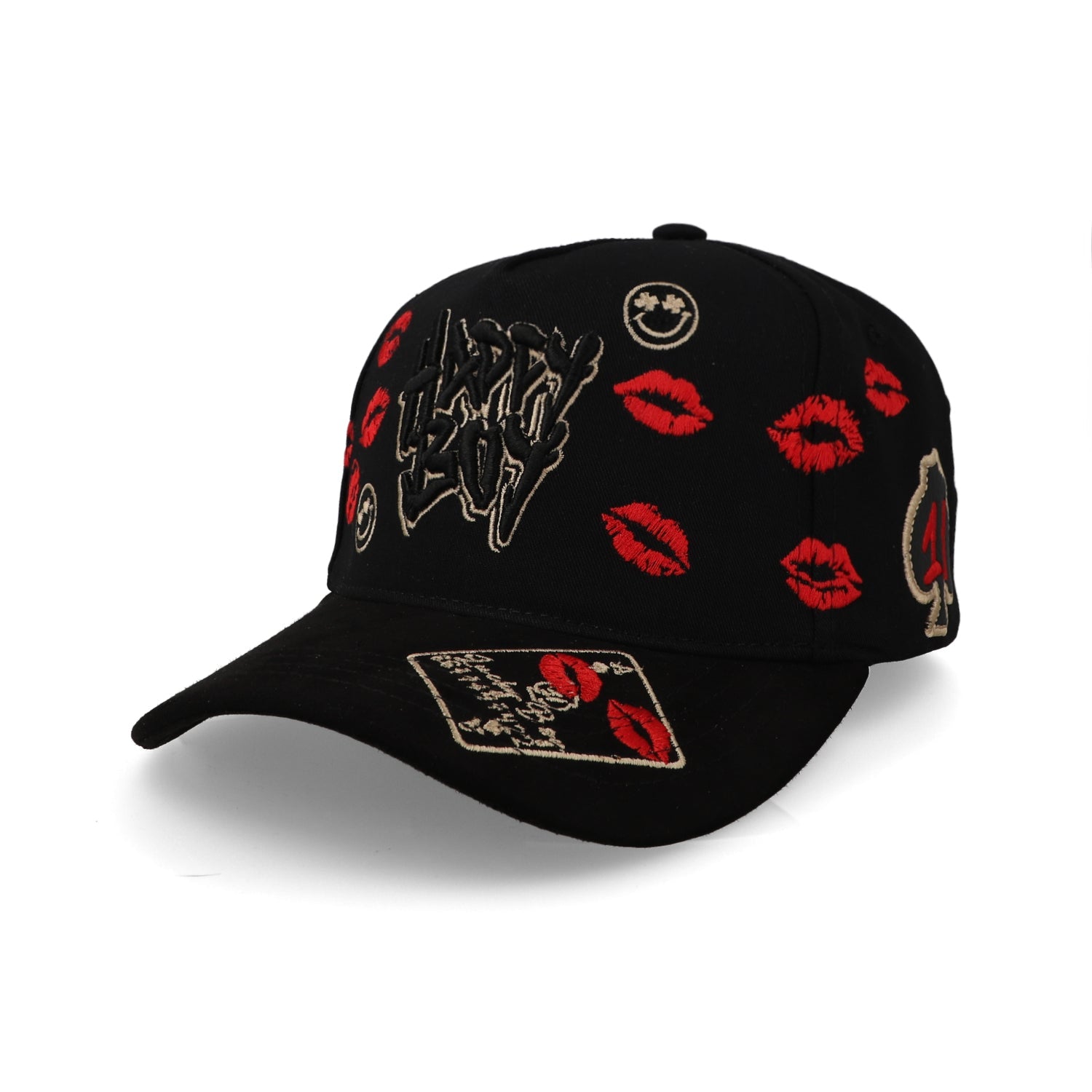 Gorra 1Iron Trendy Happy Boy Negra Unitalla
