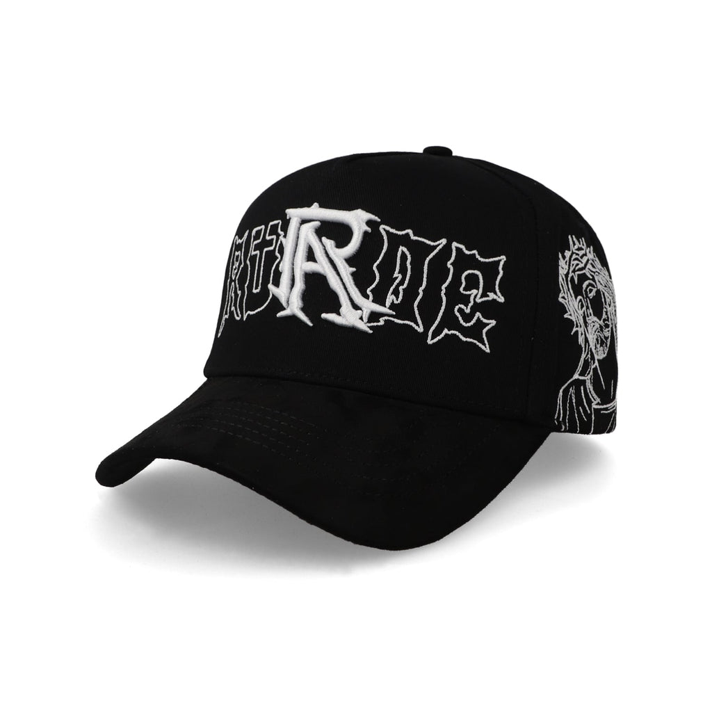 Gorra Rude Awakenings Cristos Negro Blanco Unitalla