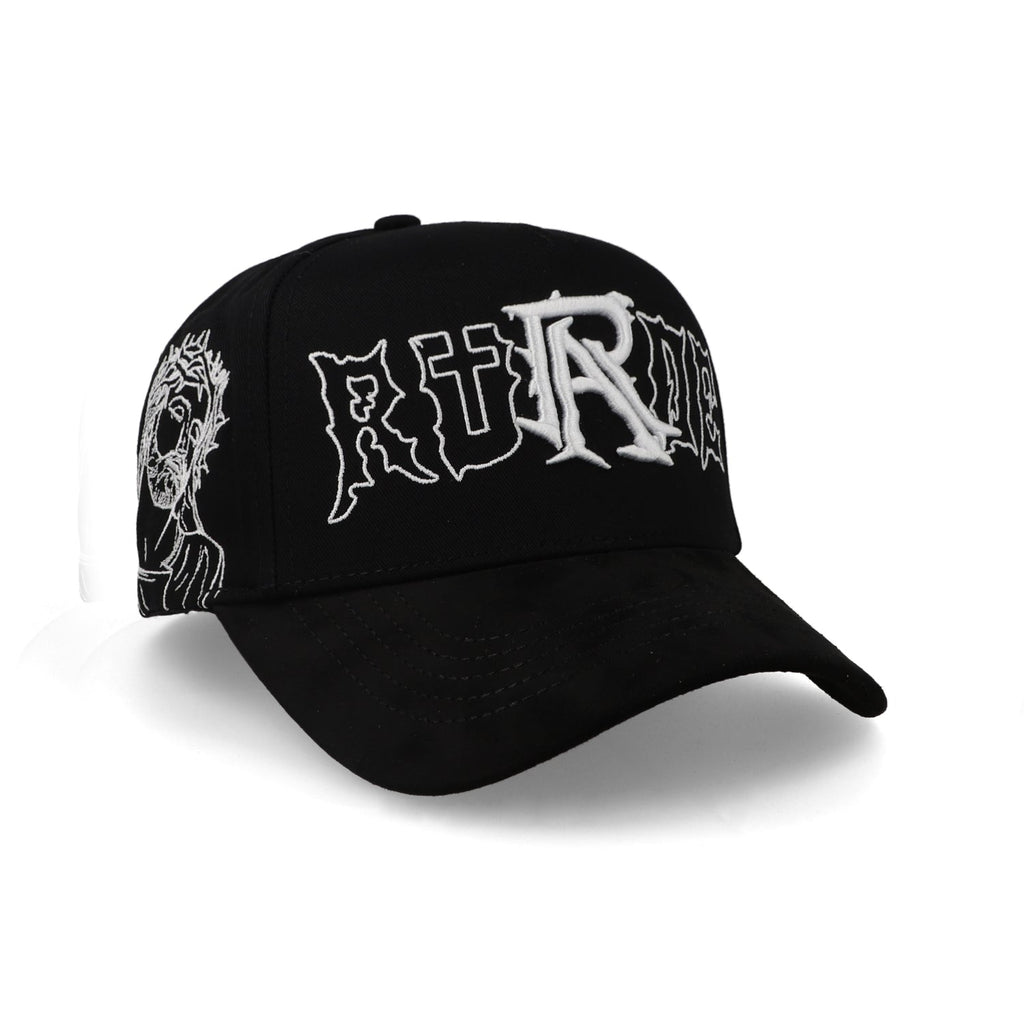 Gorra Rude Awakenings Cristos Negro Blanco Unitalla