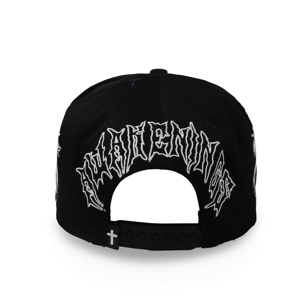 Gorra Rude Awakenings Cristos Negro Blanco Unitalla