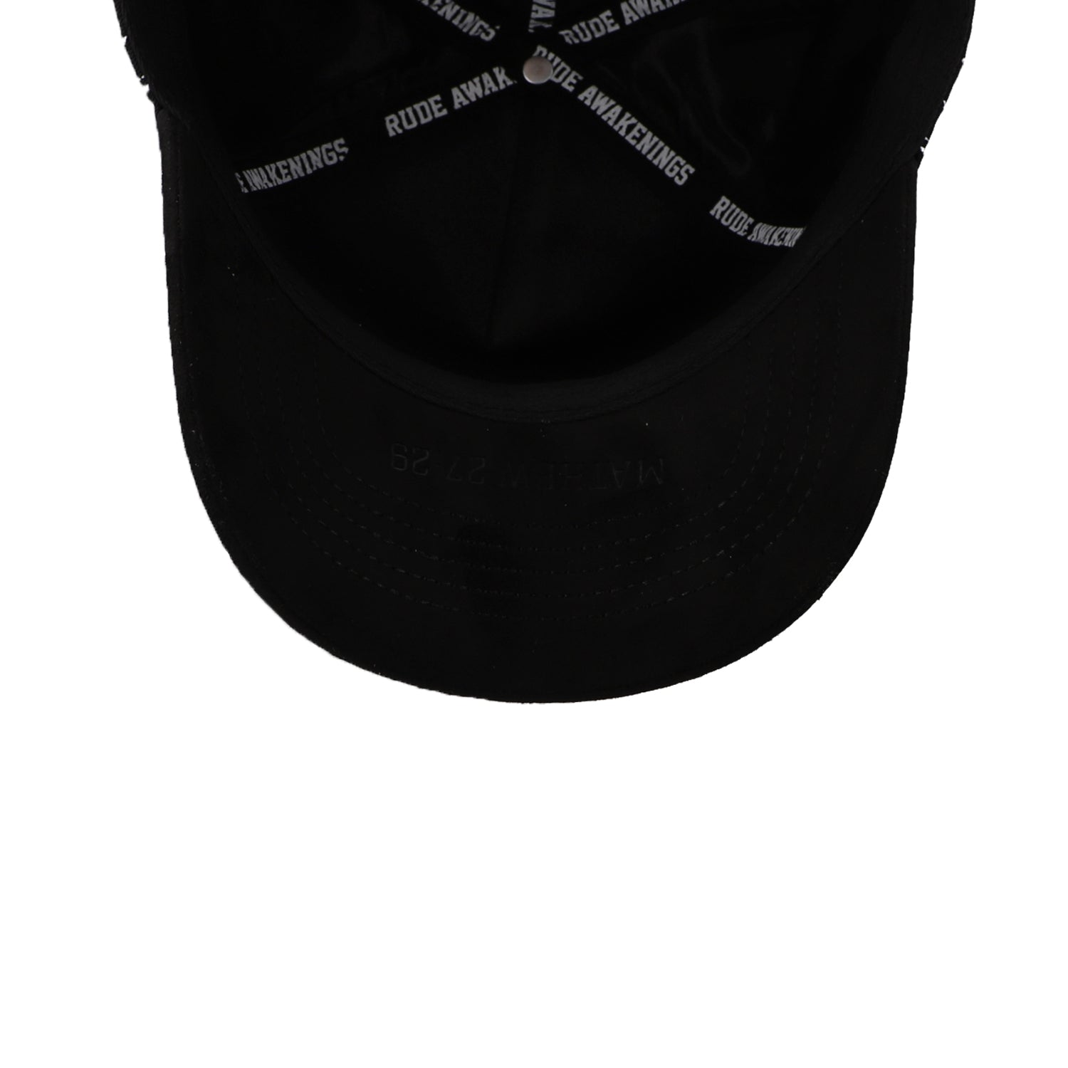 Gorra Rude Awakenings Cristos Negro Blanco Unitalla