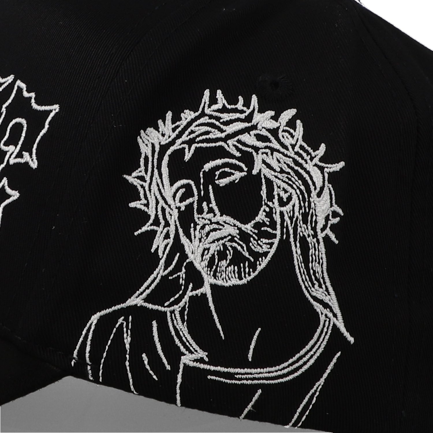 Gorra Rude Awakenings Cristos Negro Blanco Unitalla