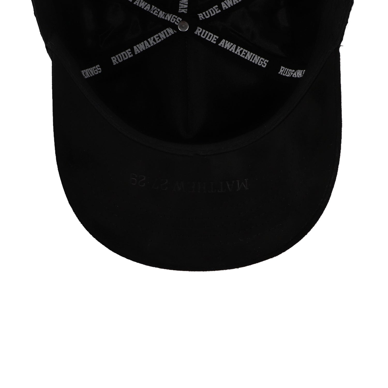 Gorra Rude Awakenings Triple Black Negra Unitalla