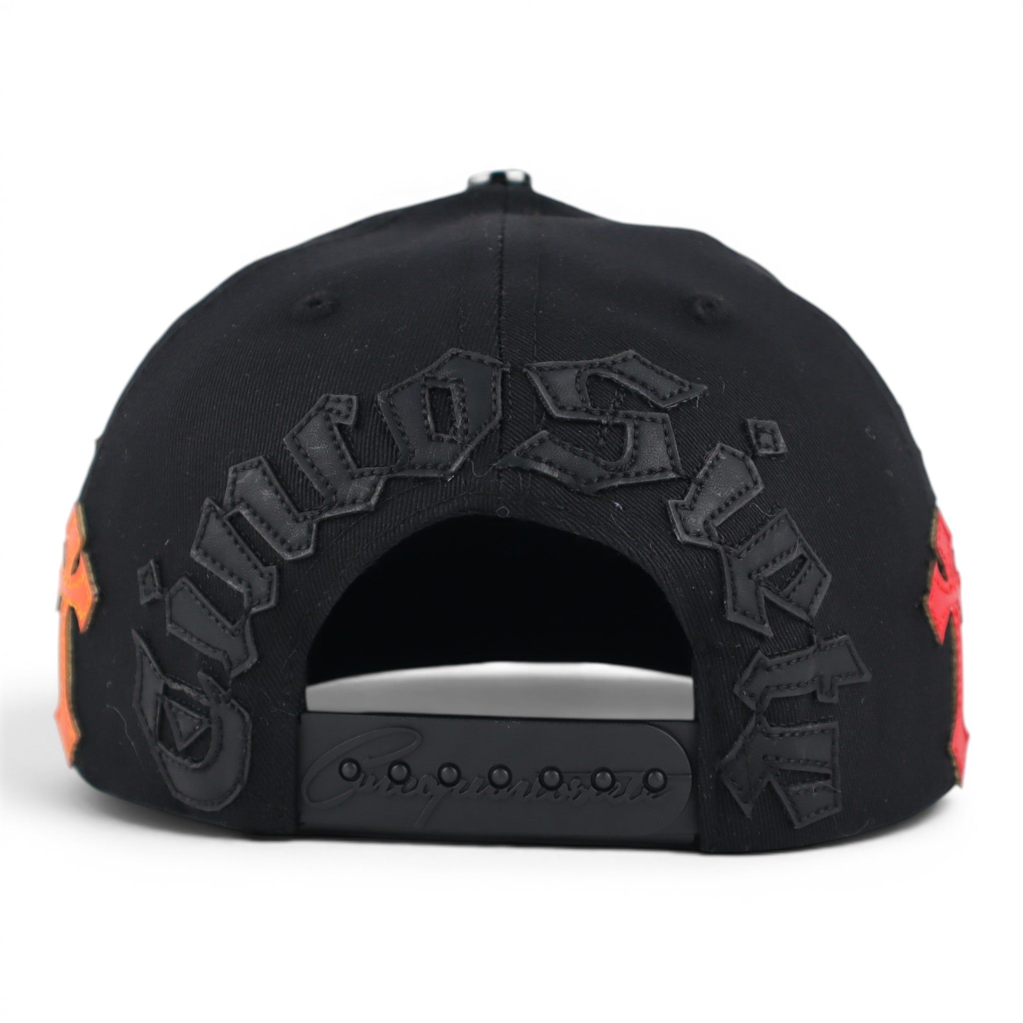 GORRA 5.7 GERVONTA LEATHER CROME BLACK