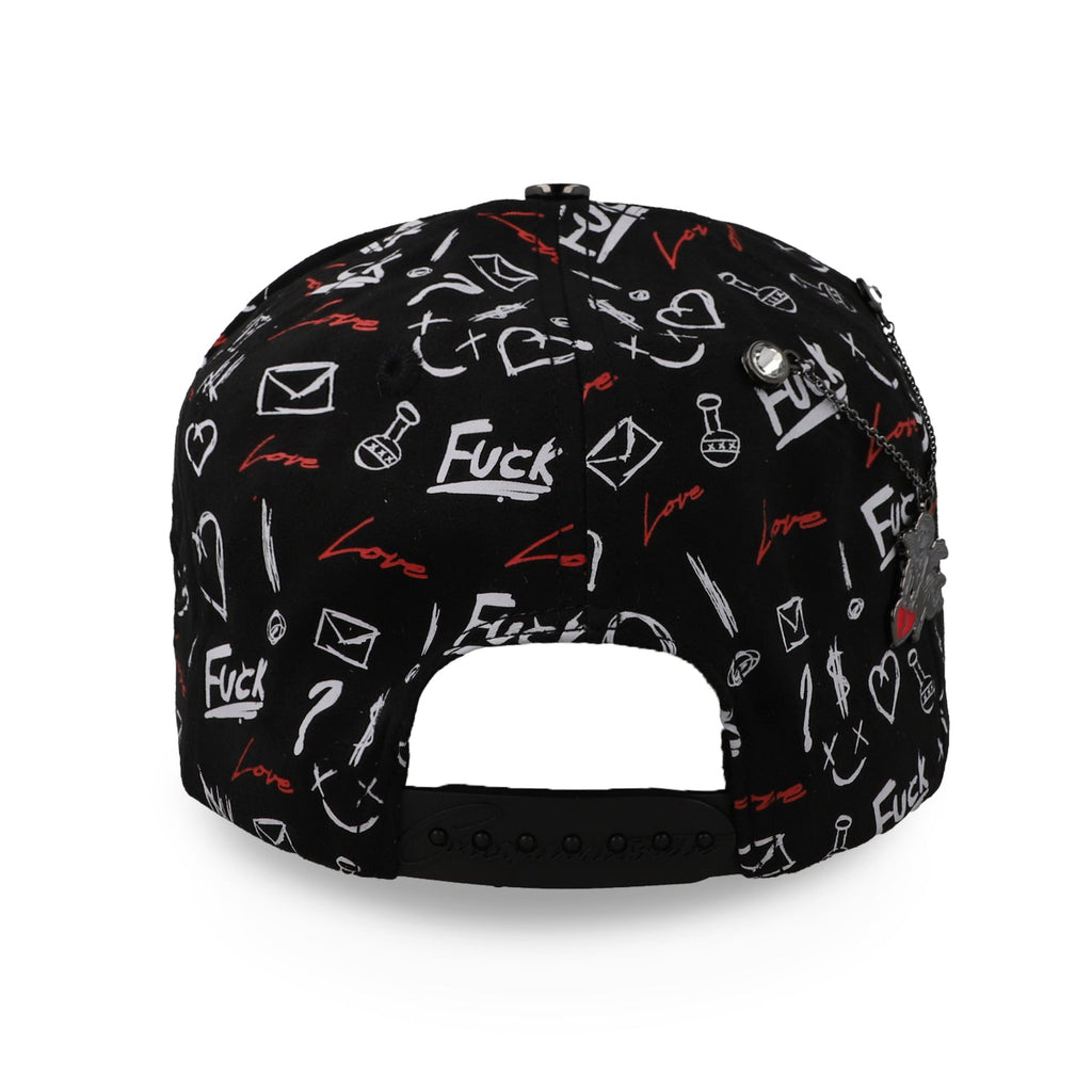 Gorra 5.7 Broken Heart Full Print Negra Unitalla