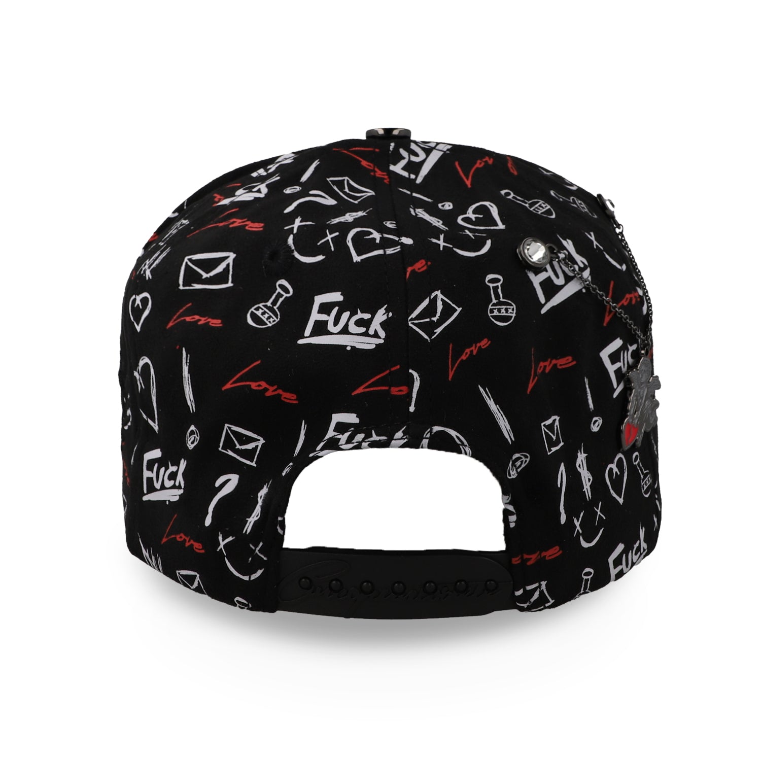 Gorra 5.7 Broken Heart Full Print Negra Unitalla