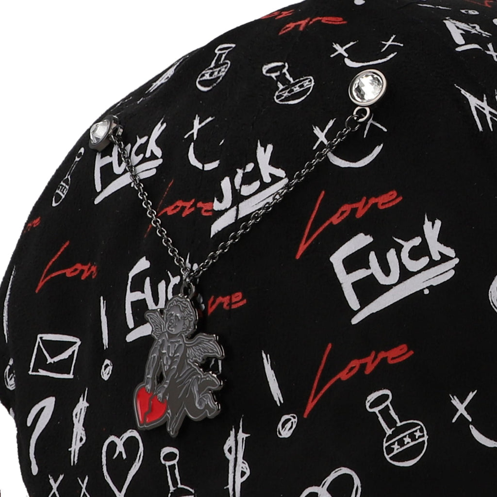 Gorra 5.7 Broken Heart Full Print Negra Unitalla