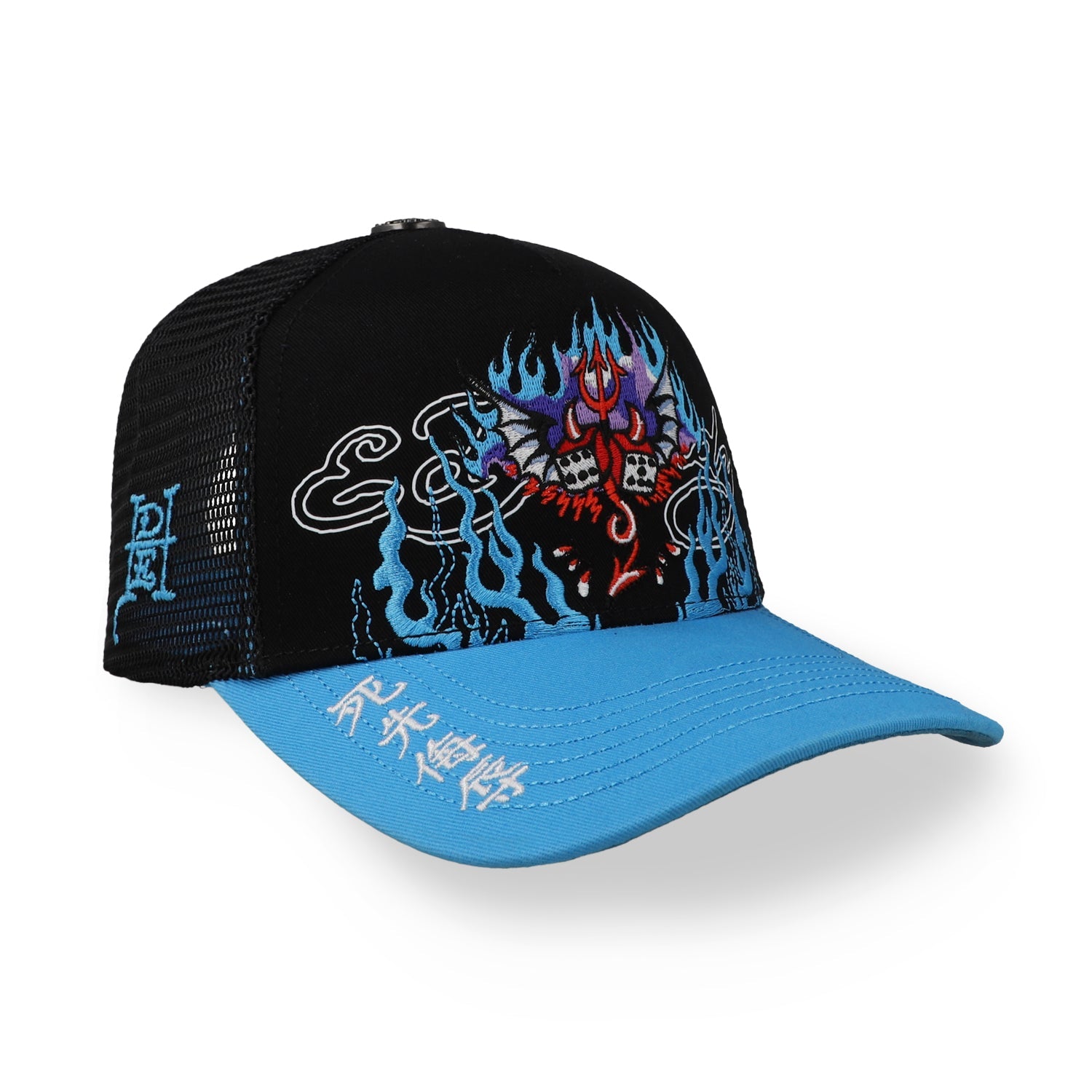 Gorra Ed Hardy Kanji Azul Unitalla