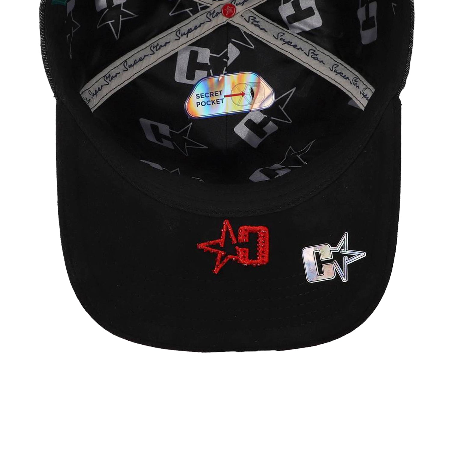 Gorra Cash Only Super Star Varsity Denim Negra Unitalla