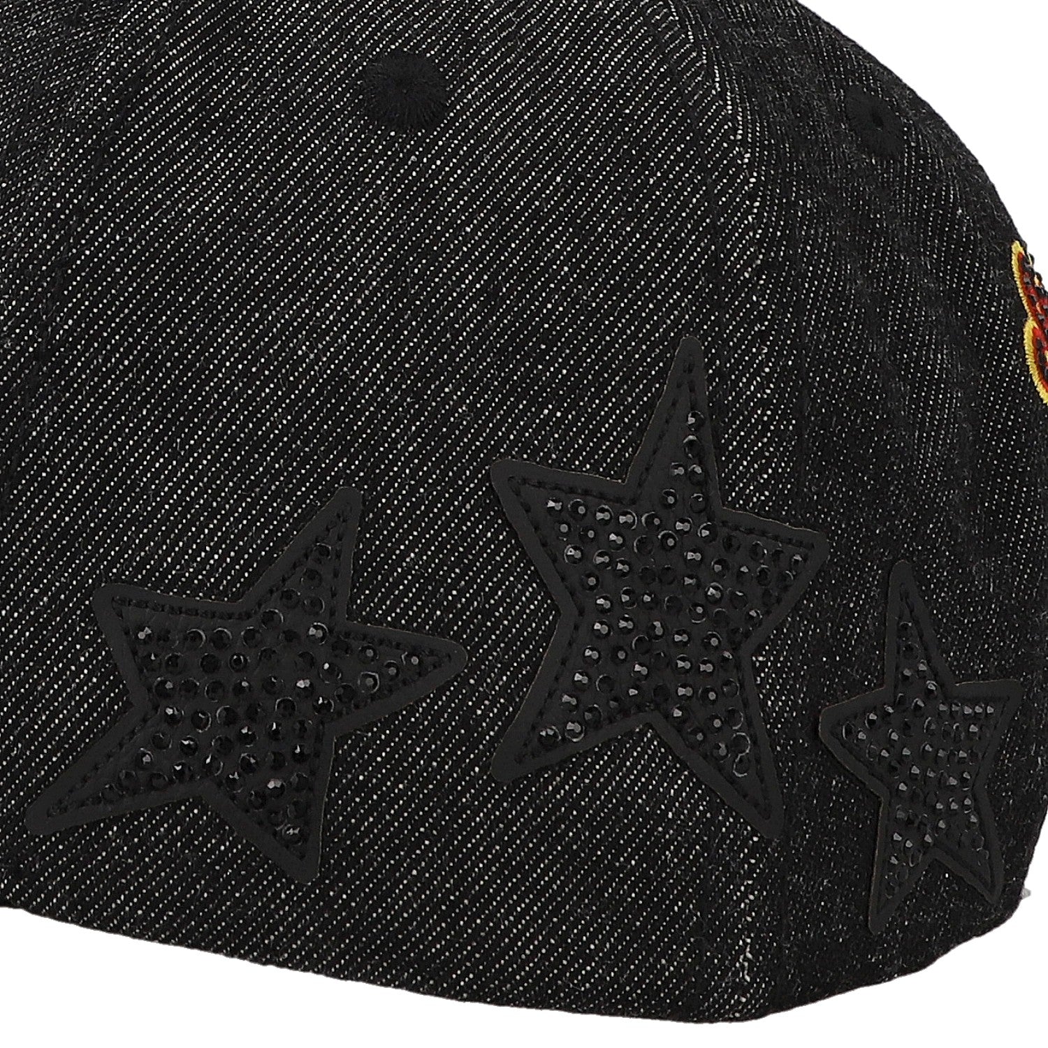 Gorra Cash Only Super Star Varsity Denim Negra Unitalla