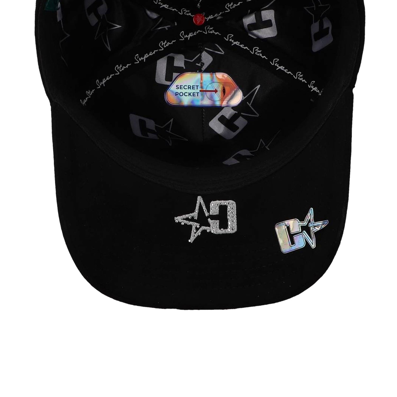 Gorra Cash Only Super Star Logo Negra Unitalla