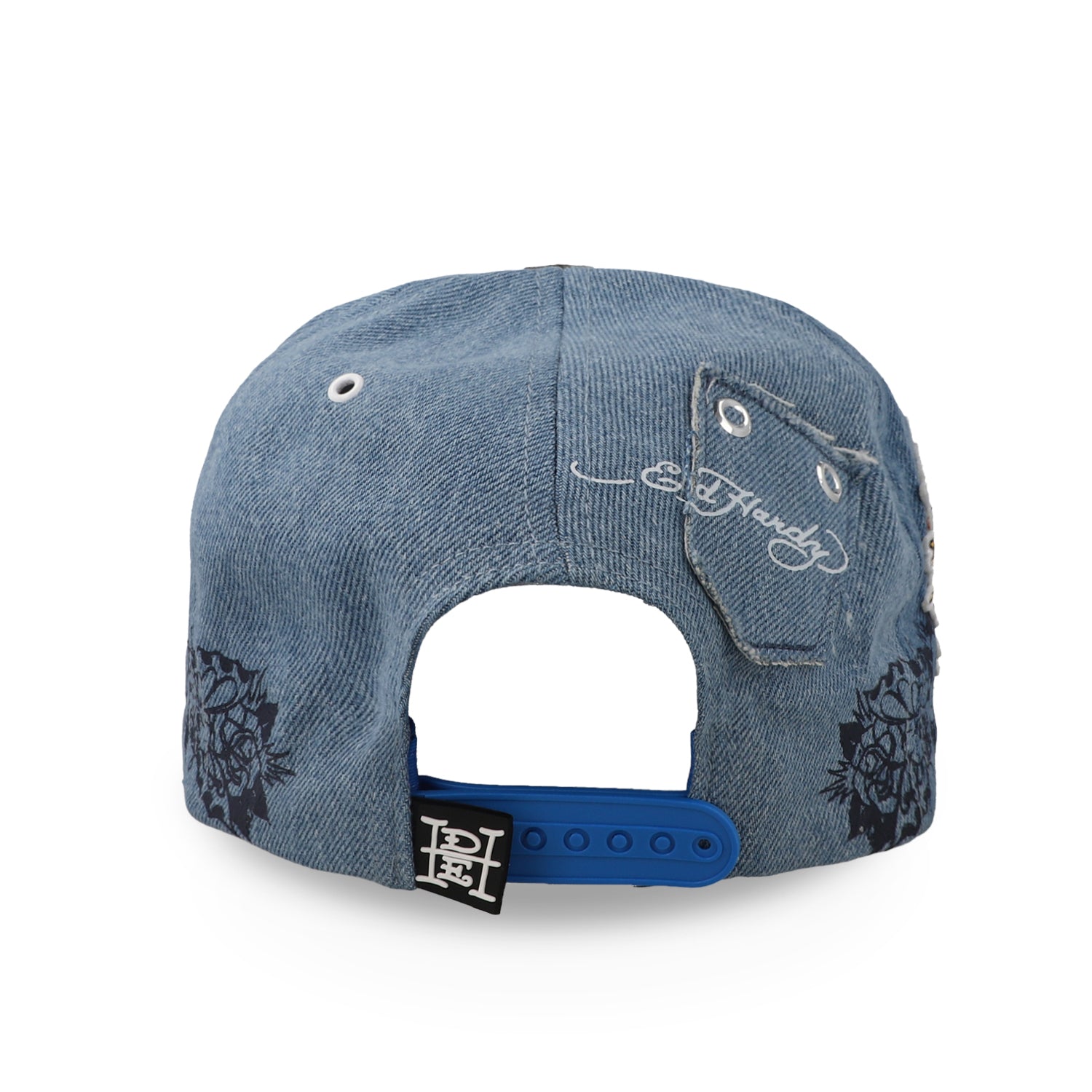 Gorra Ed Hardy Skull Fire and Pocket Azul Unitalla