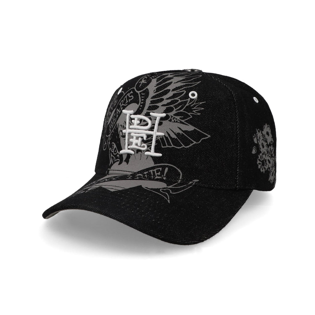 Gorra Ed Hardy Brave Hearts Stay True Negra Unitalla