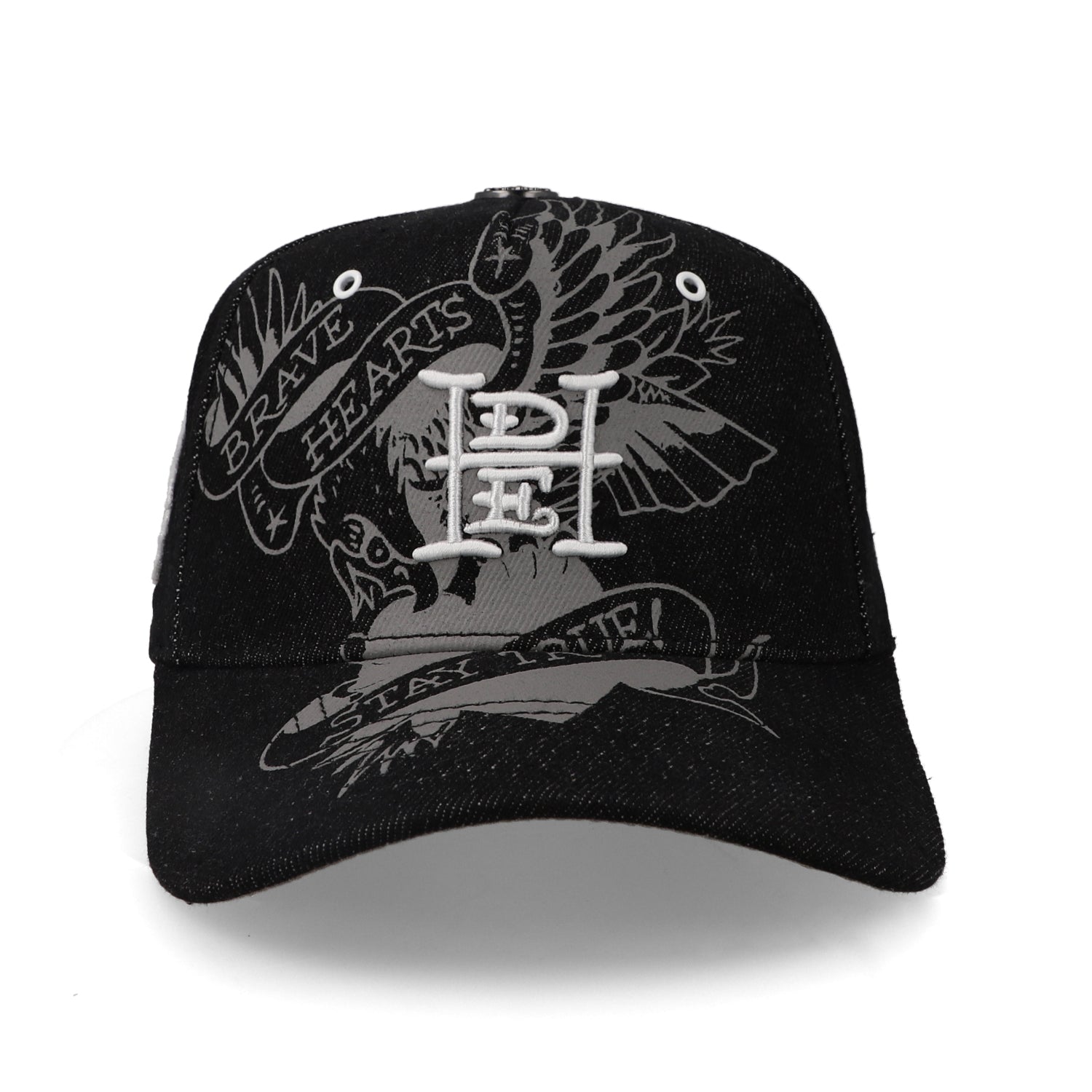 Gorra Ed Hardy Brave Hearts Stay True Negra Unitalla