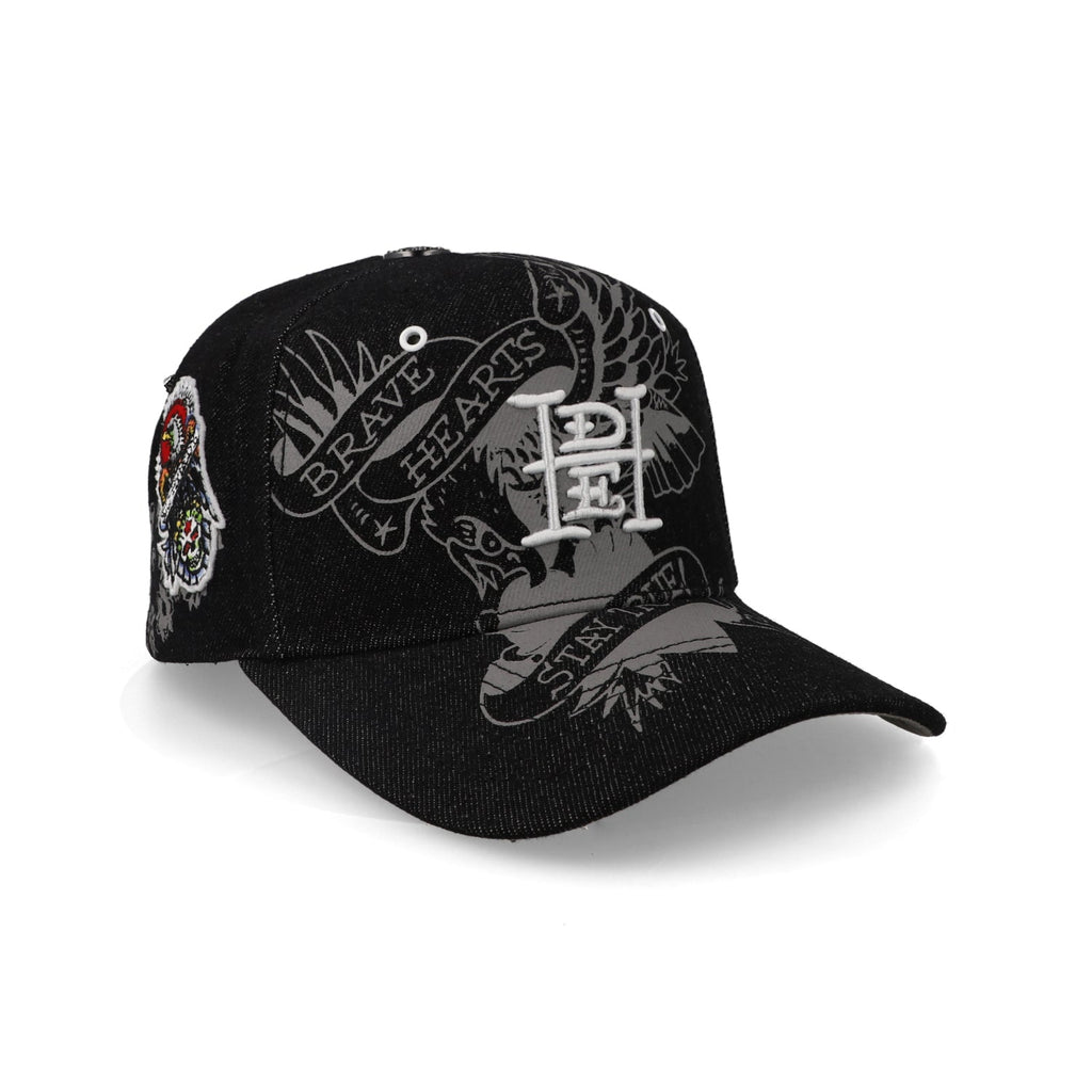 Gorra Ed Hardy Brave Hearts Stay True Negra Unitalla