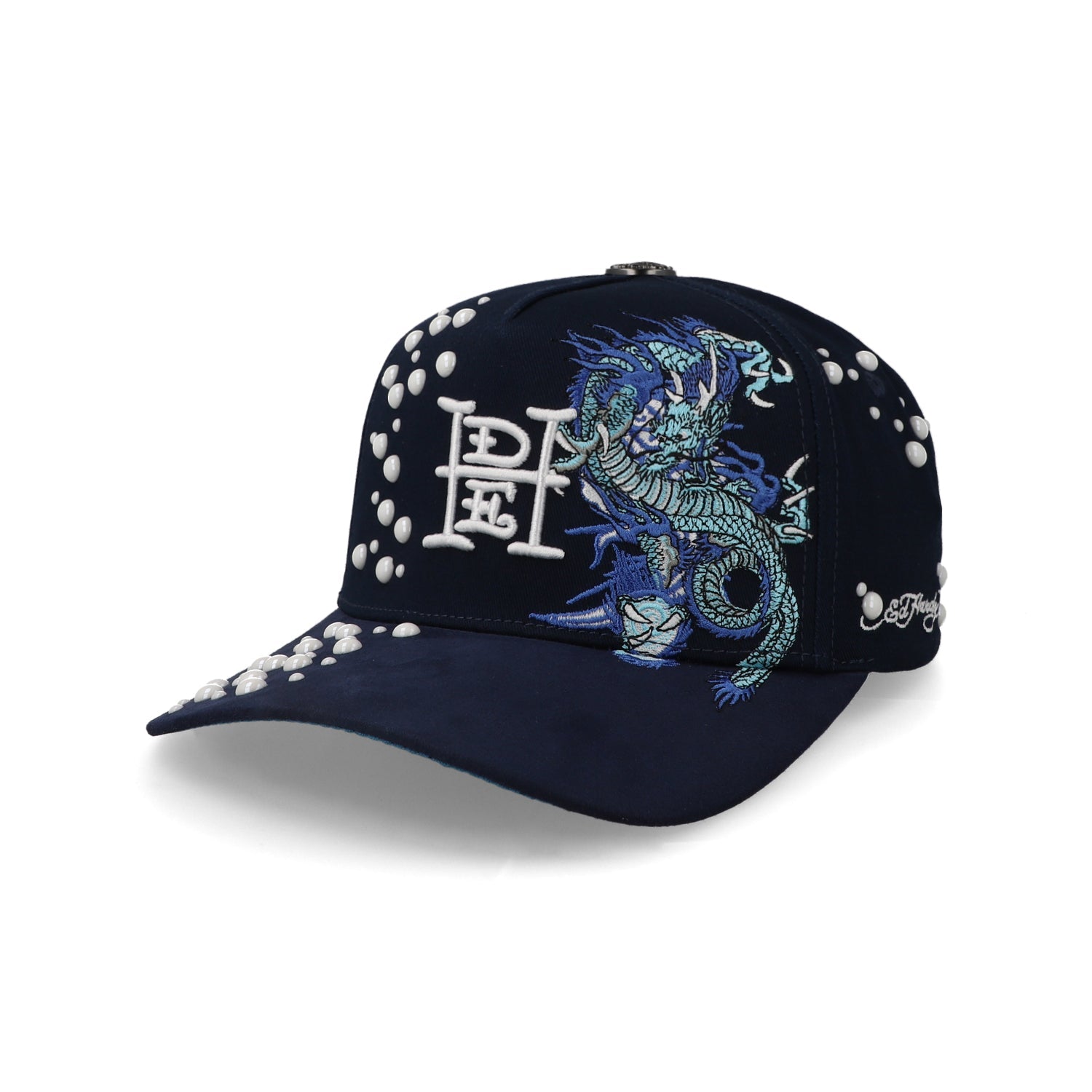 Gorra Ed Hardy Dragon and Pearls Azul Unitalla