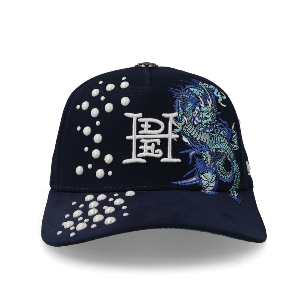 Gorra Ed Hardy Dragon and Pearls Azul Unitalla
