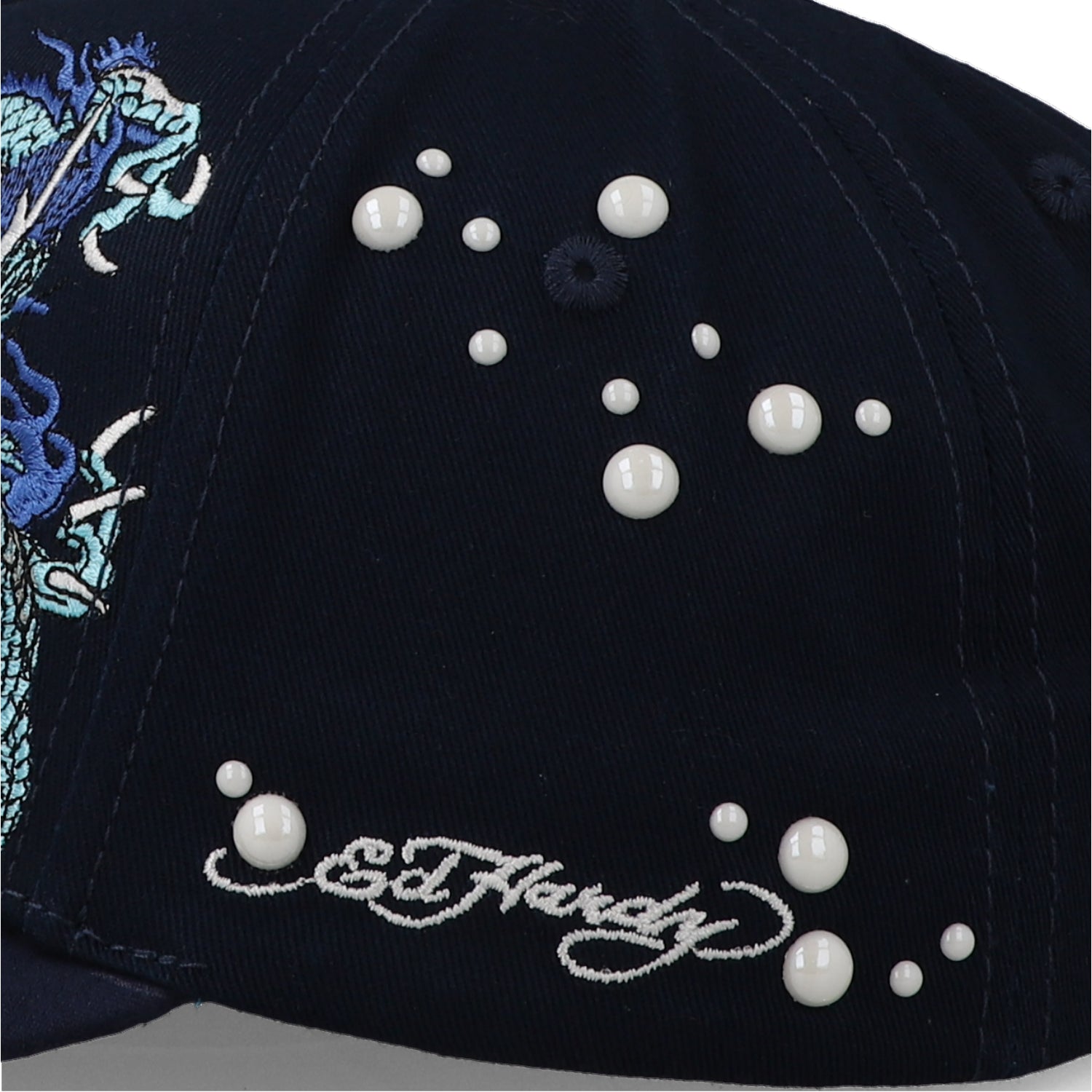 Gorra Ed Hardy Dragon and Pearls Azul Unitalla