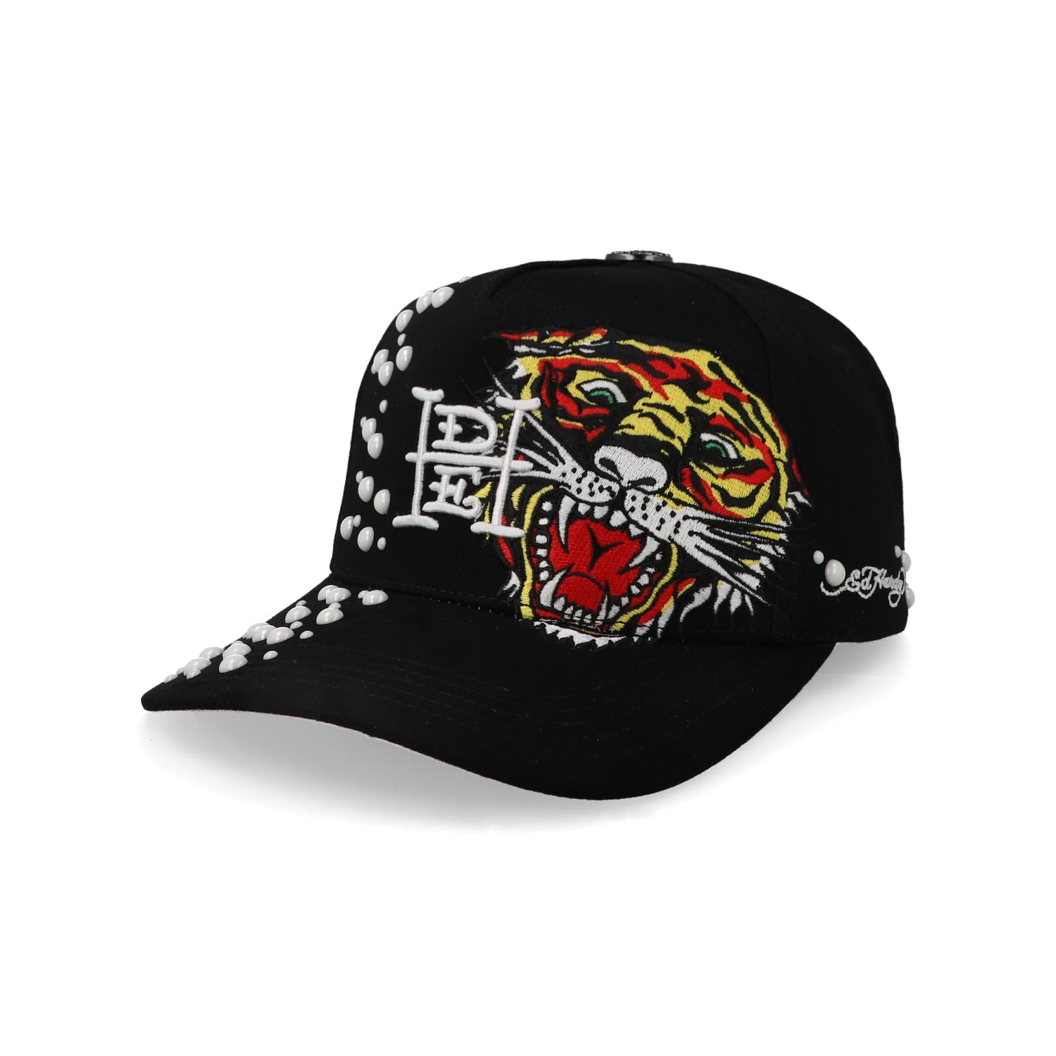 Gorra Ed Hardy Tiger and Pearls Negra Unitalla