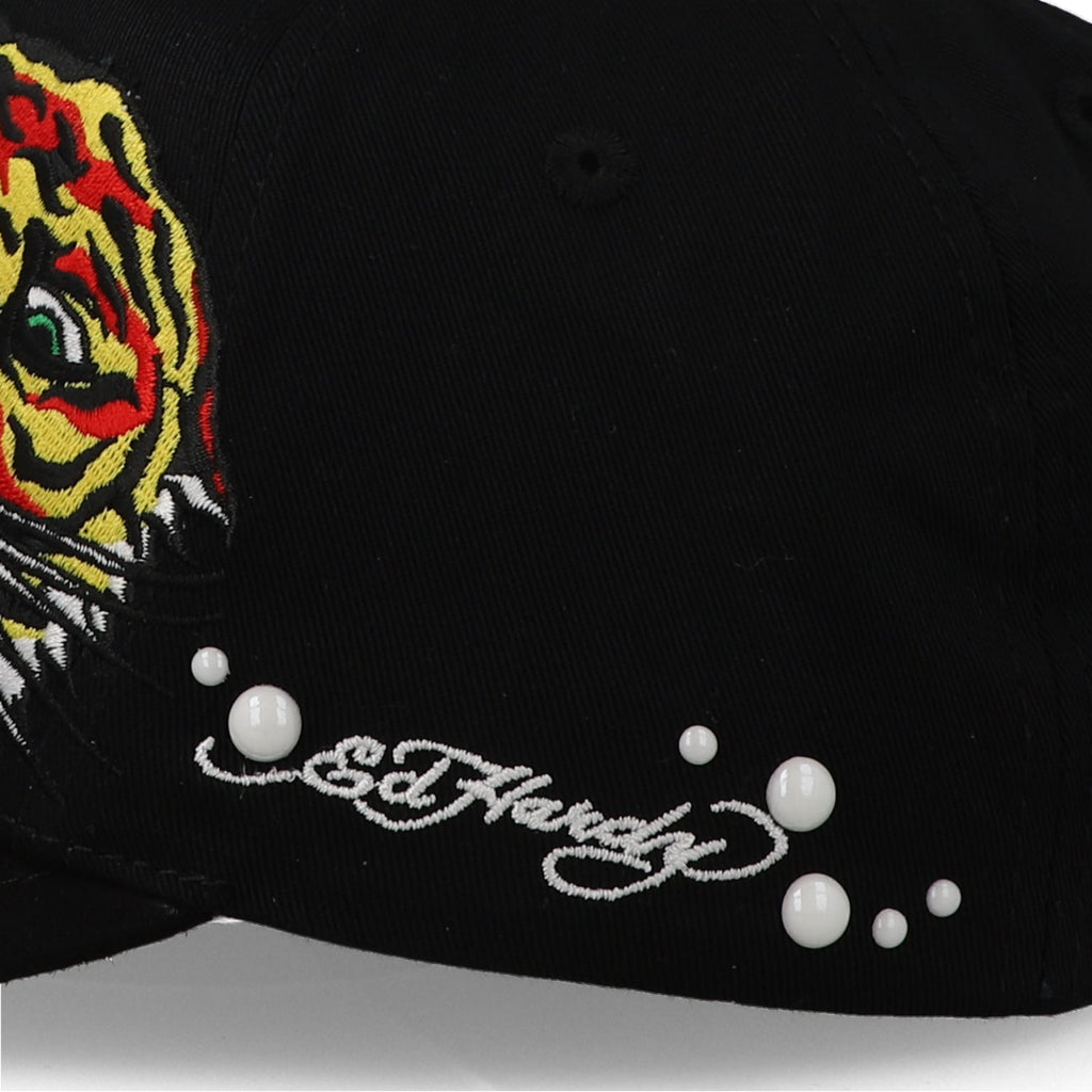 Gorra Ed Hardy Tiger and Pearls Negra Unitalla