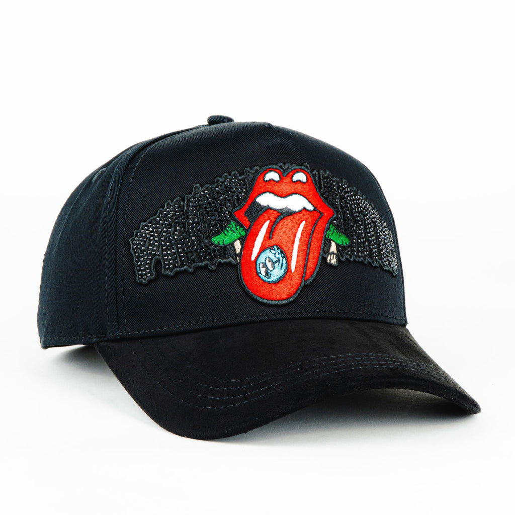 Gorra Problematic&Dangerous RED TONGUE PDC BLACK | Snapback Visera Curva