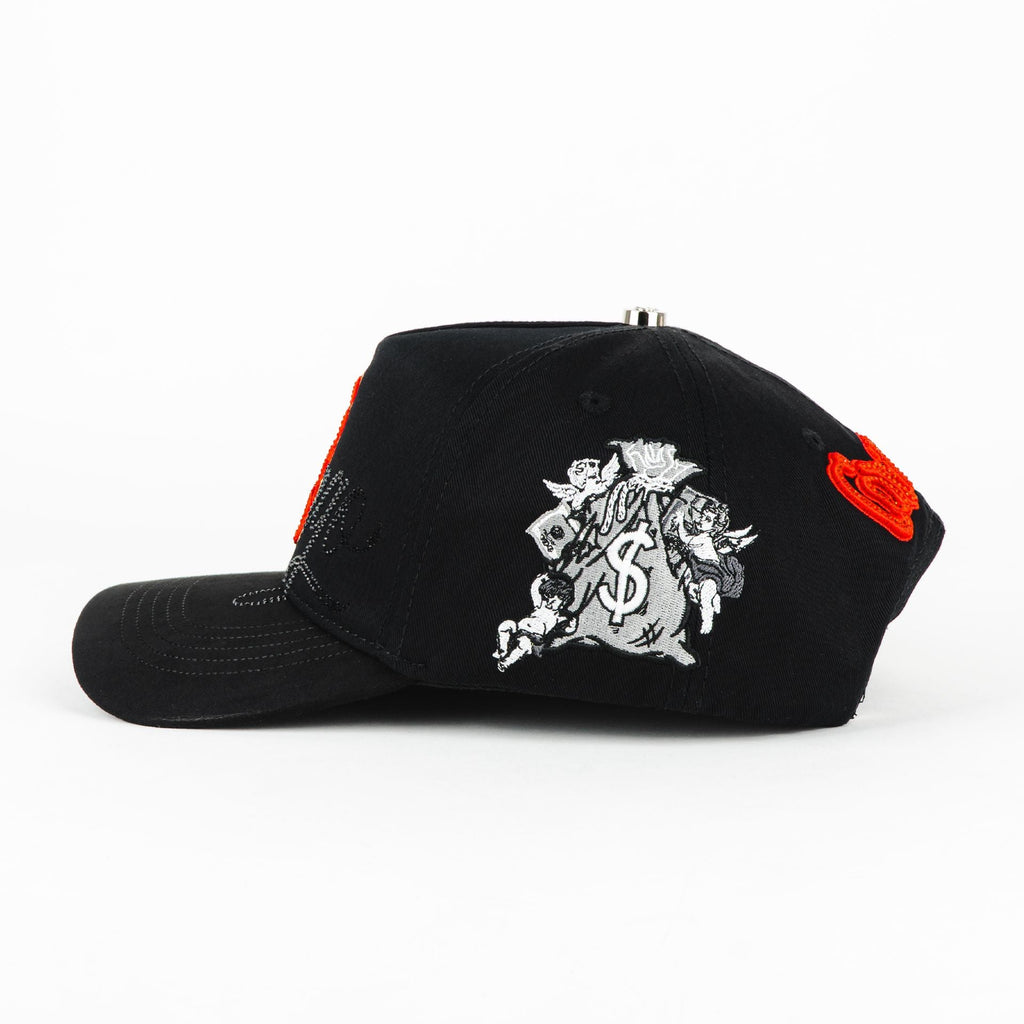 GORRA CAPS FANS SOX NEGRA ROJO