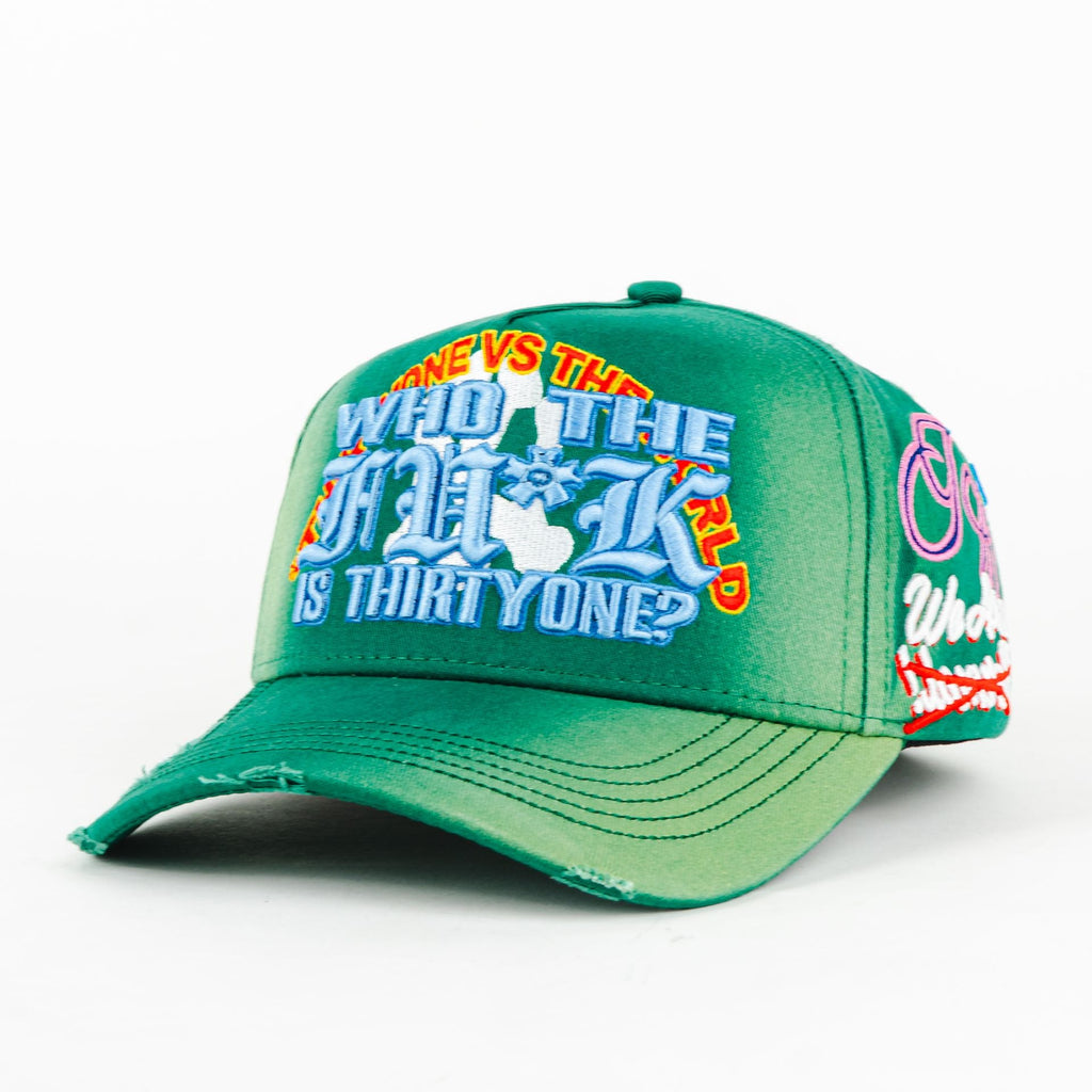 GORRA 31 HATS WHO THE F... IS THIRTYONE? GRN