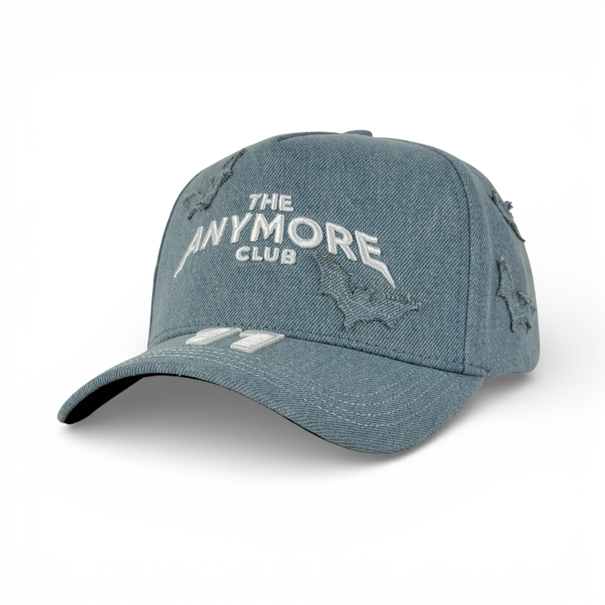 GORRA ANYMORE BAT DENIM BLUE