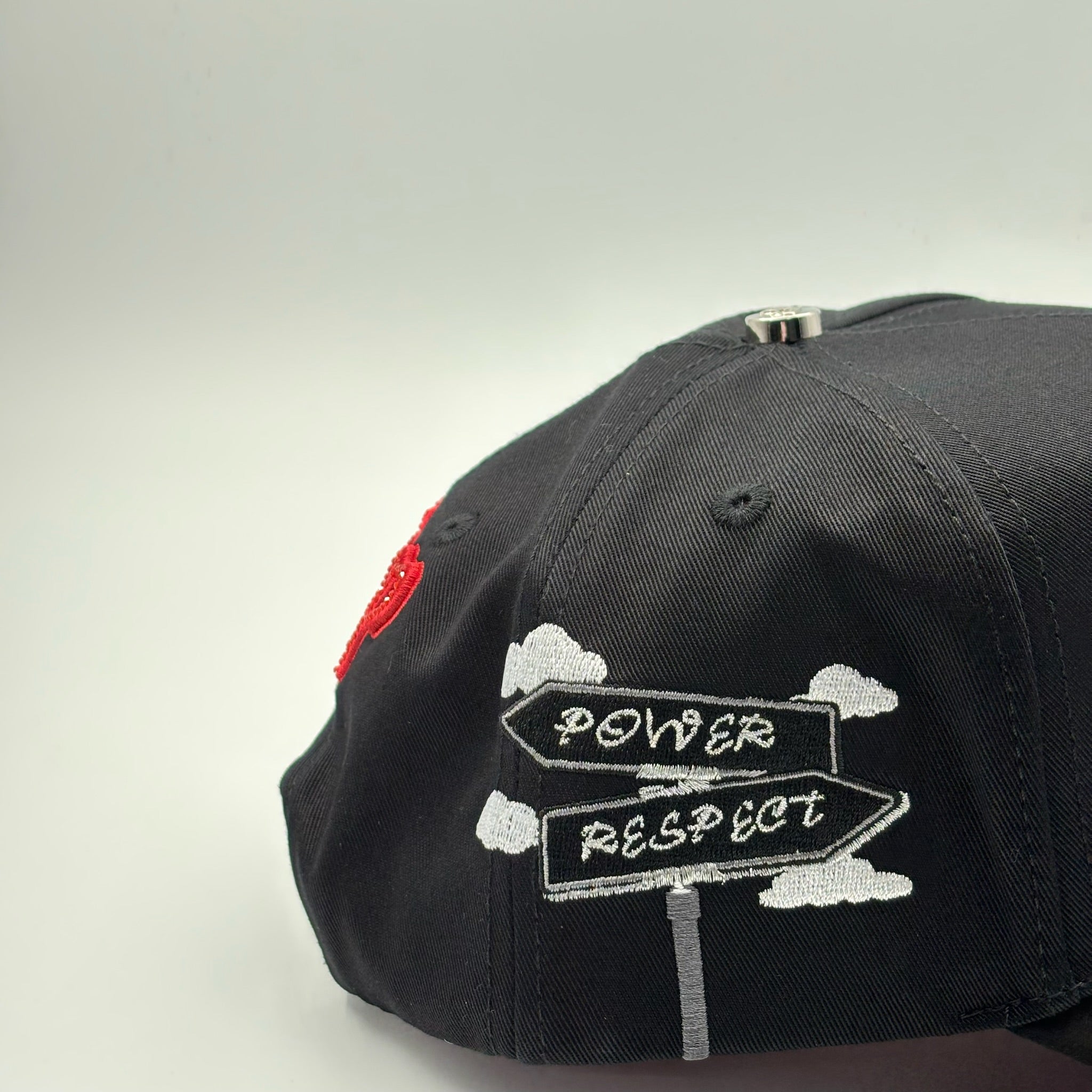 BELICA CAP FANS WHITE SOX BLACK RED LOGO