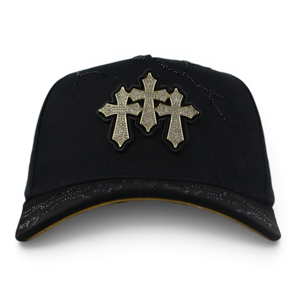 GORRA BIGG BOSS 3 CRUCES BLACK/GOLD