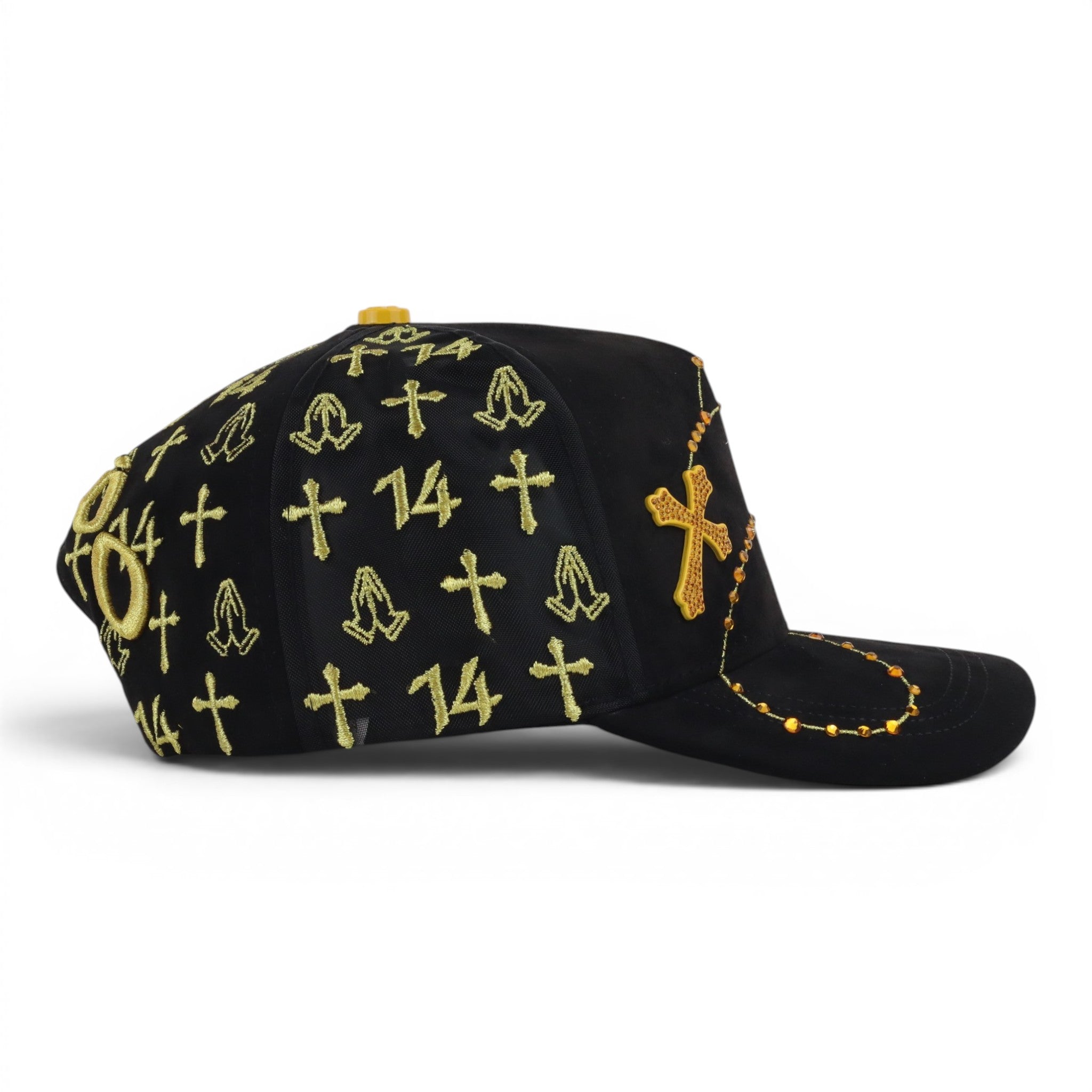 GORRA JC CAPS EXODO 14/14 CRYSTALS GOLD BLACK