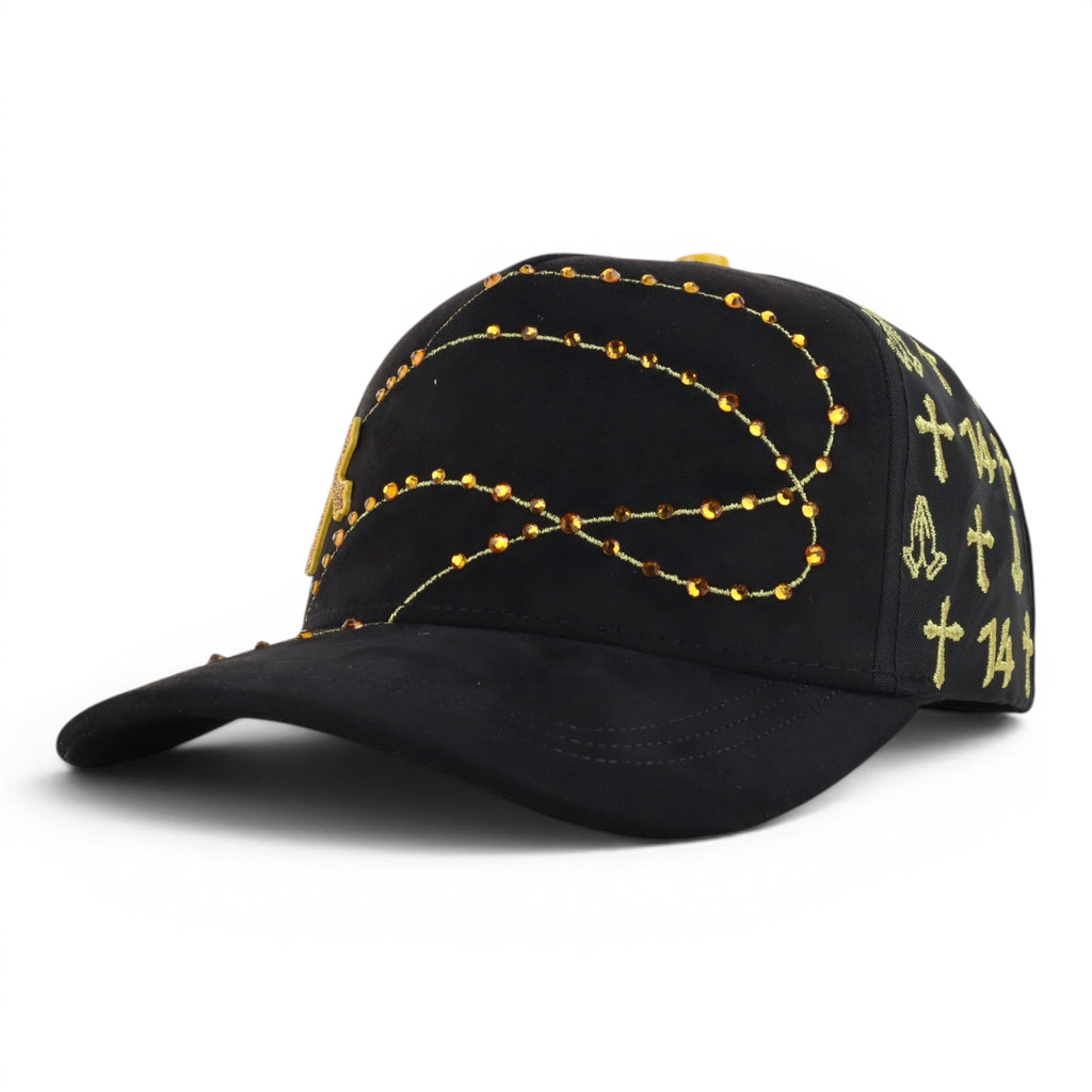 GORRA JC CAPS EXODO 14/14 CRYSTALS GOLD BLACK