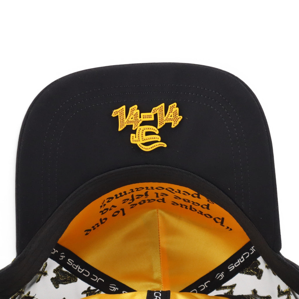 GORRA JC CAPS EXODO 14/14 CRYSTALS GOLD BLACK