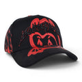 GORRA BARBAS HATS BORN CRAZY BLACK/RED
