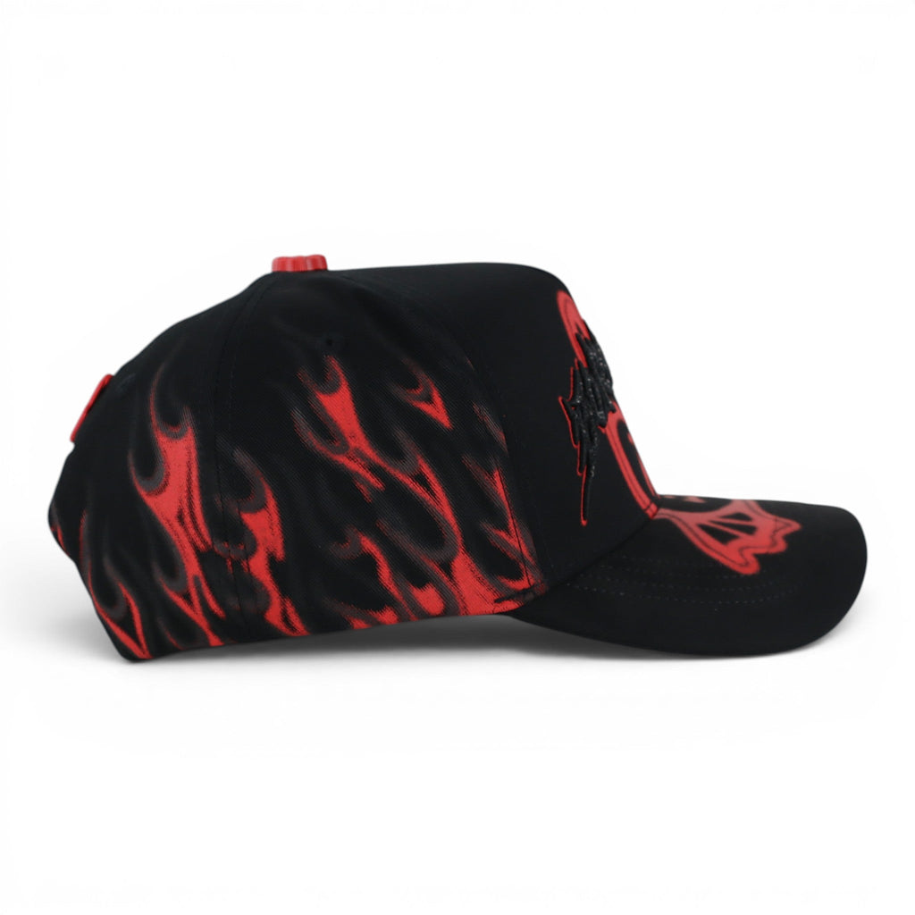 GORRA BARBAS HATS BORN CRAZY BLACK/RED