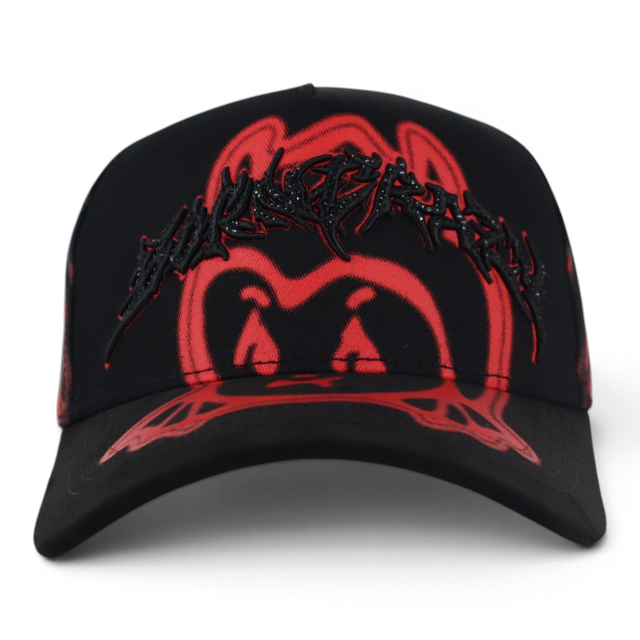 GORRA BARBAS HATS BORN CRAZY BLACK/RED