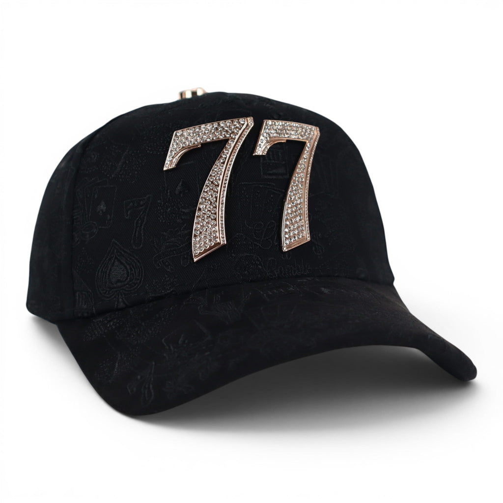 GORRA BARBAS HATS 77 BLACK CHROME GOLD