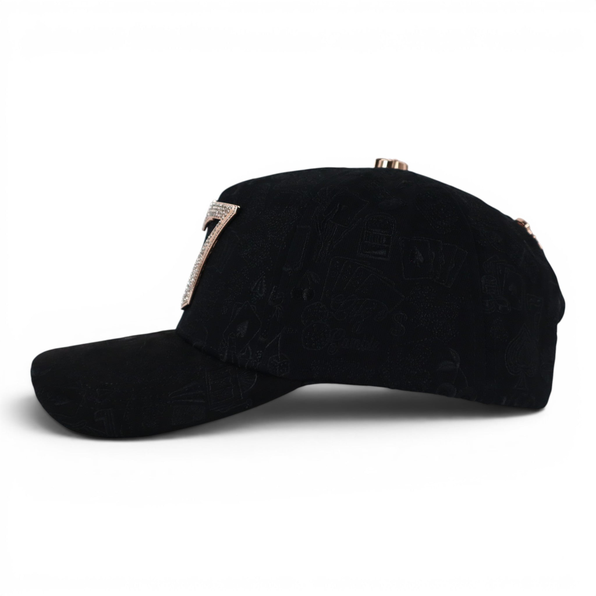 GORRA BARBAS HATS 77 BLACK CHROME GOLD